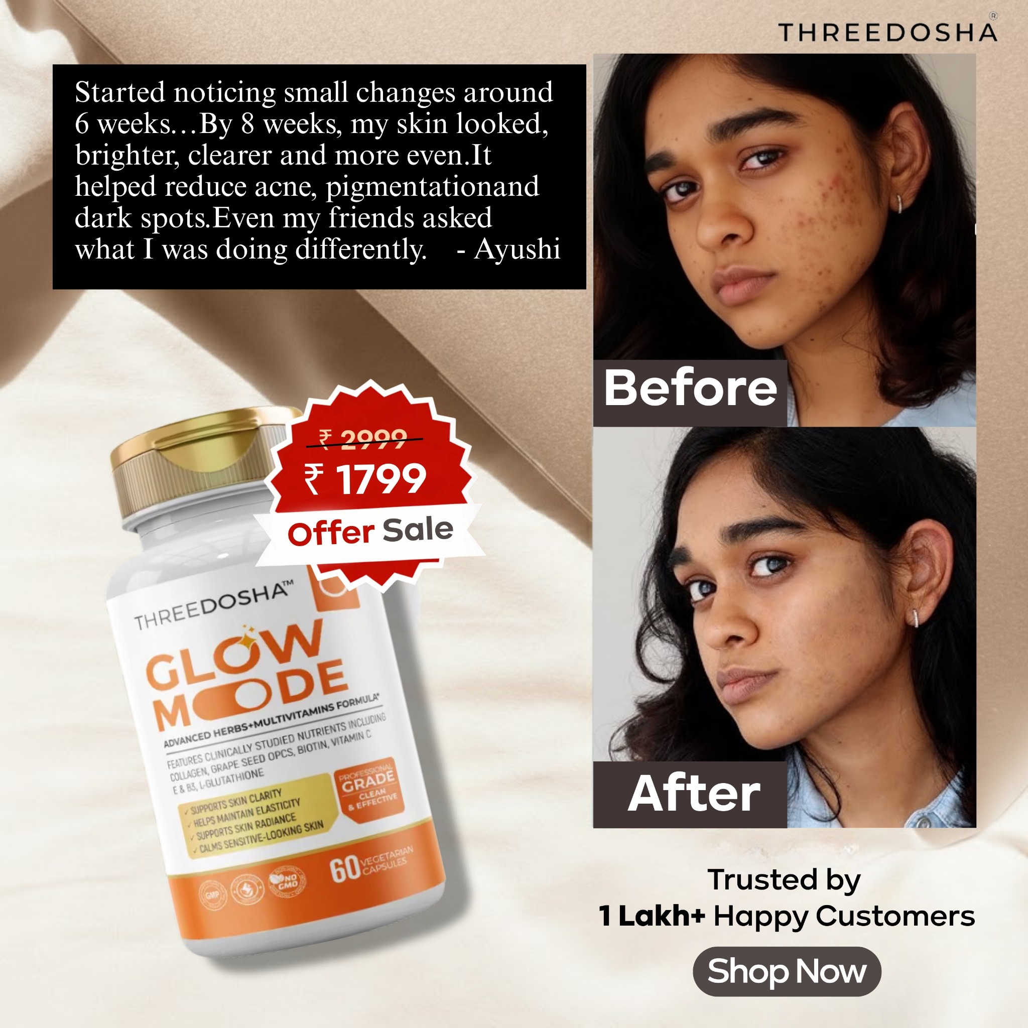 Threedosha Facebook ad