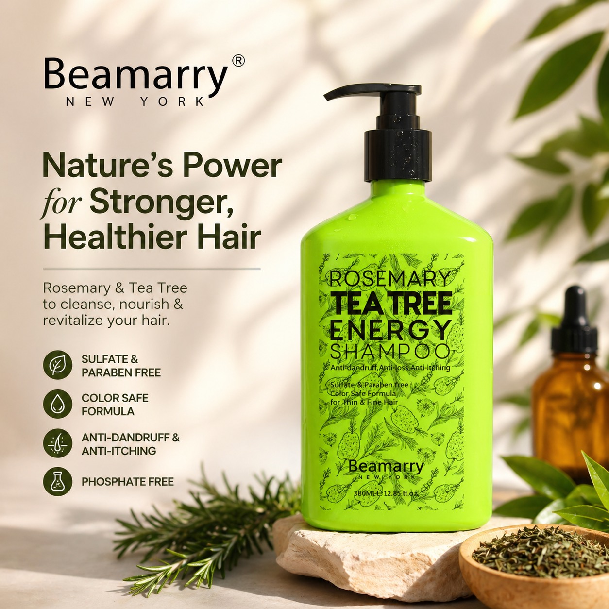 skincult.mv Facebook ad: Beamarry New York Rosemary Tea Tree Energy Shampoo…