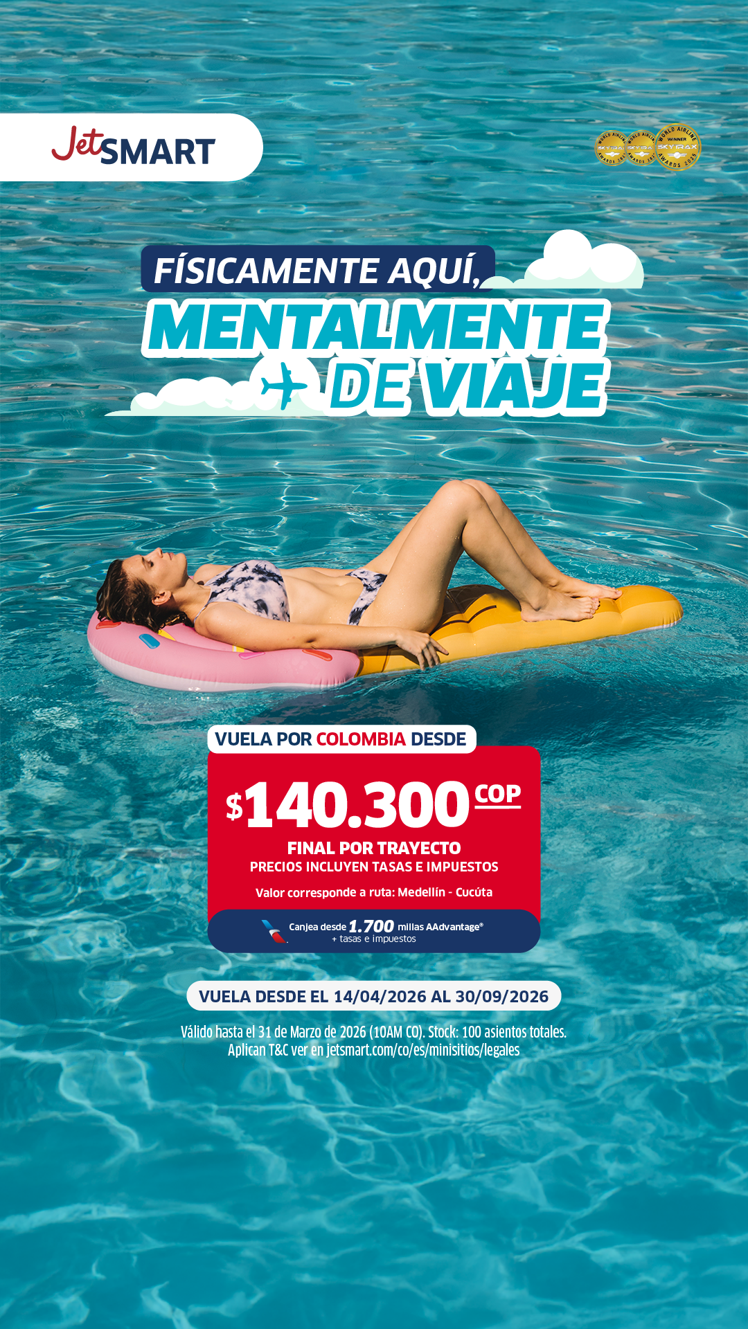 Jetsmart CO-Español Facebook ad