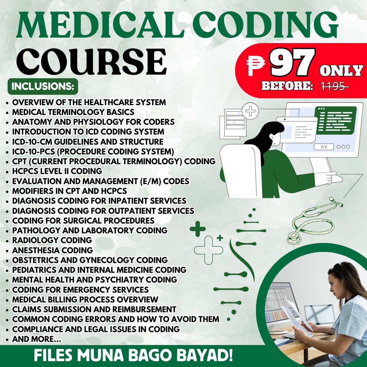 Medical Coding Course Facebook ad: Looking for a career that actually feels stable-and…