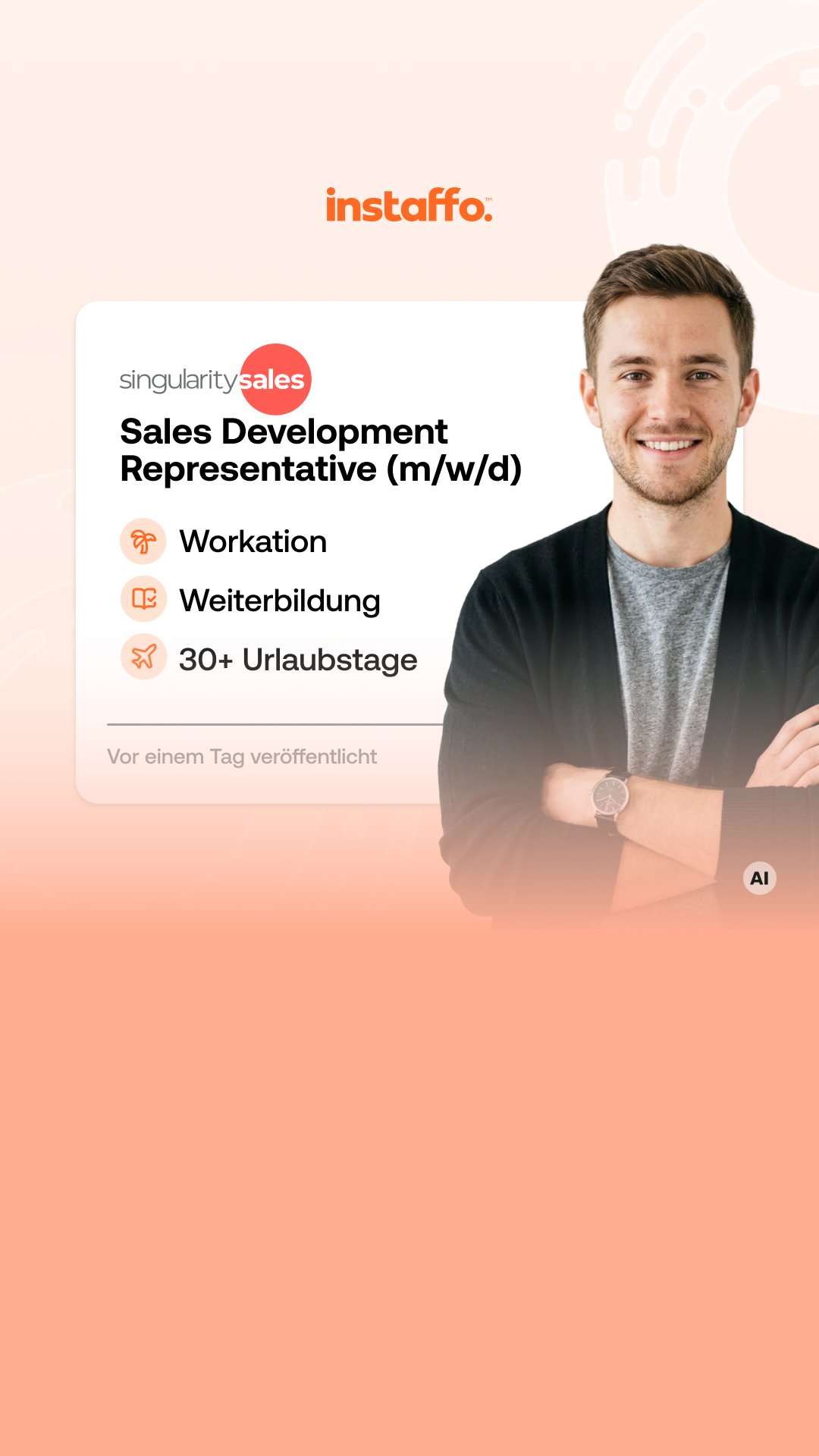 instaffo Facebook ad