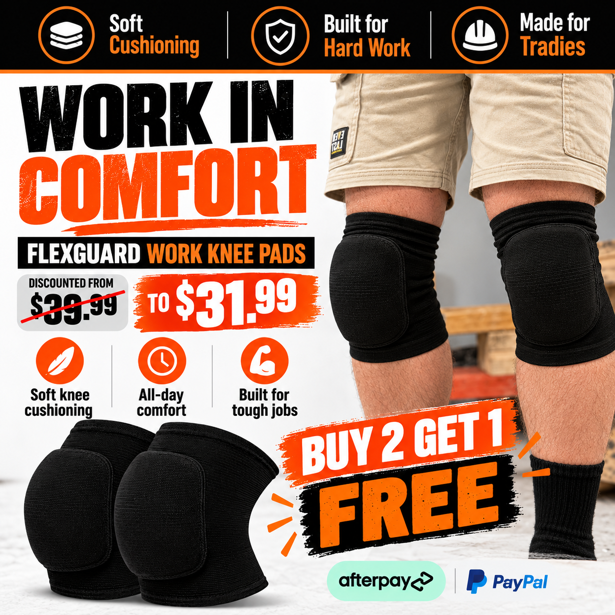 SiteGear Supply Store Facebook ad: Stock Up and Save, Buy 2, Get 1 Free.