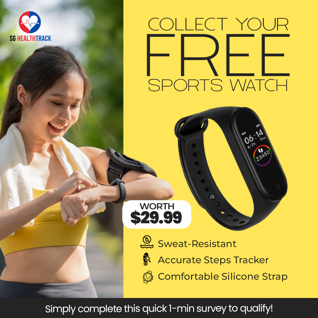 SG HealthTrack Facebook ad: Citizens/PRs - Claim Your Free Sports Watch!