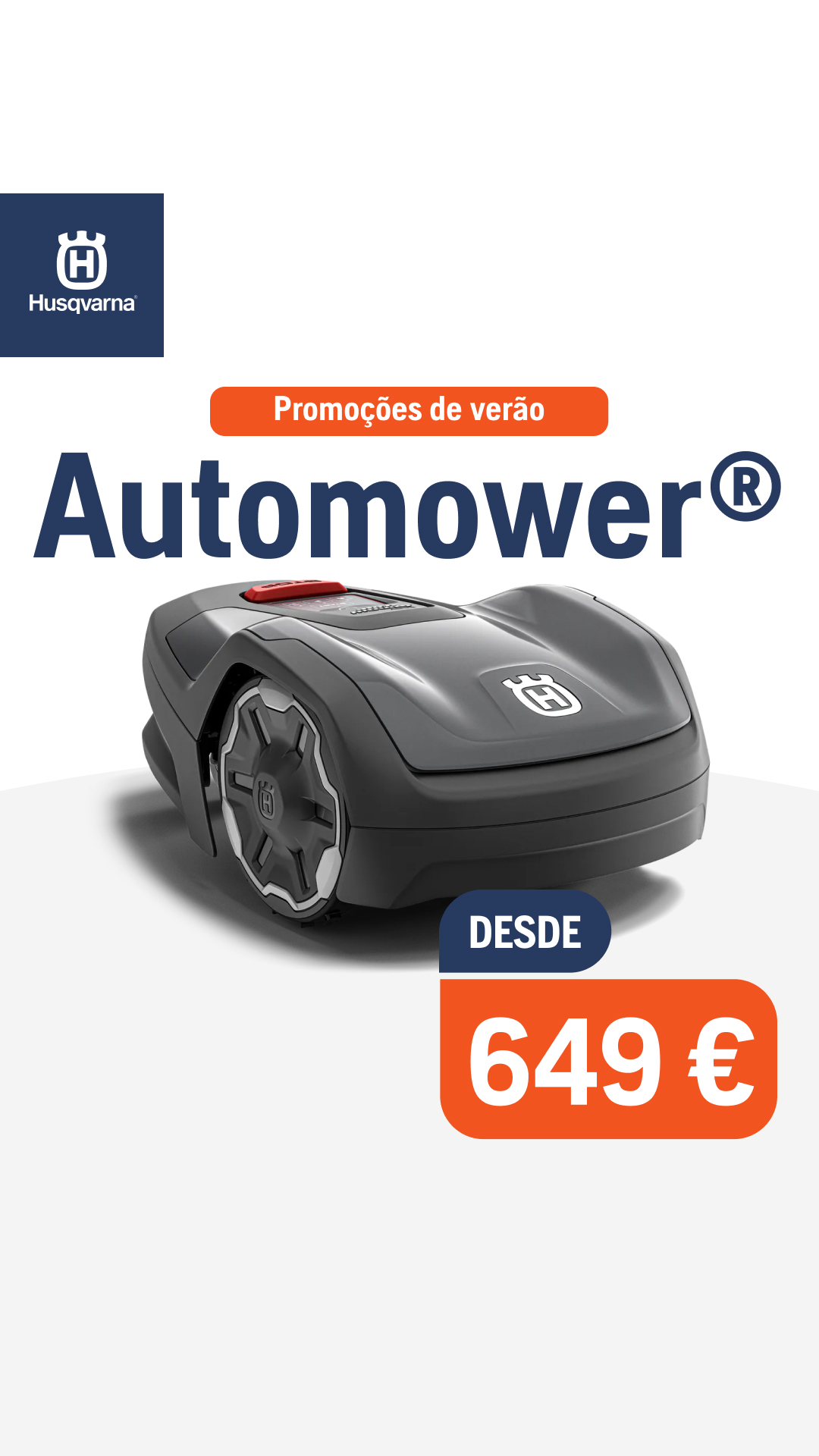 Husqvarna Facebook ad: Descobre o nosso catálogo!