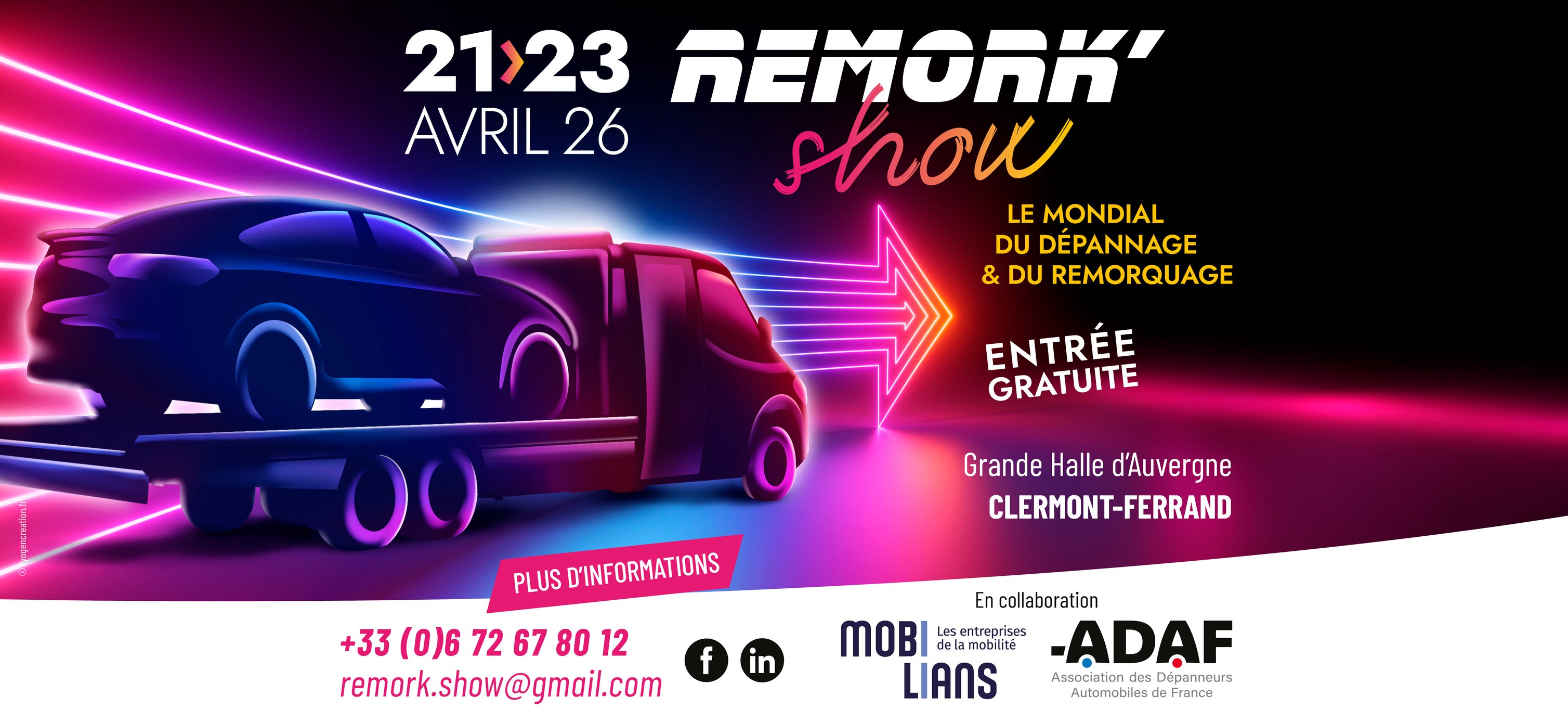 ADAF Facebook ad: REMORK'Show