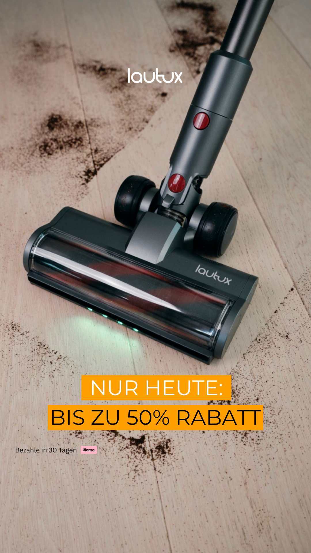 lautux.de Facebook ad: Spare heute 30% extra