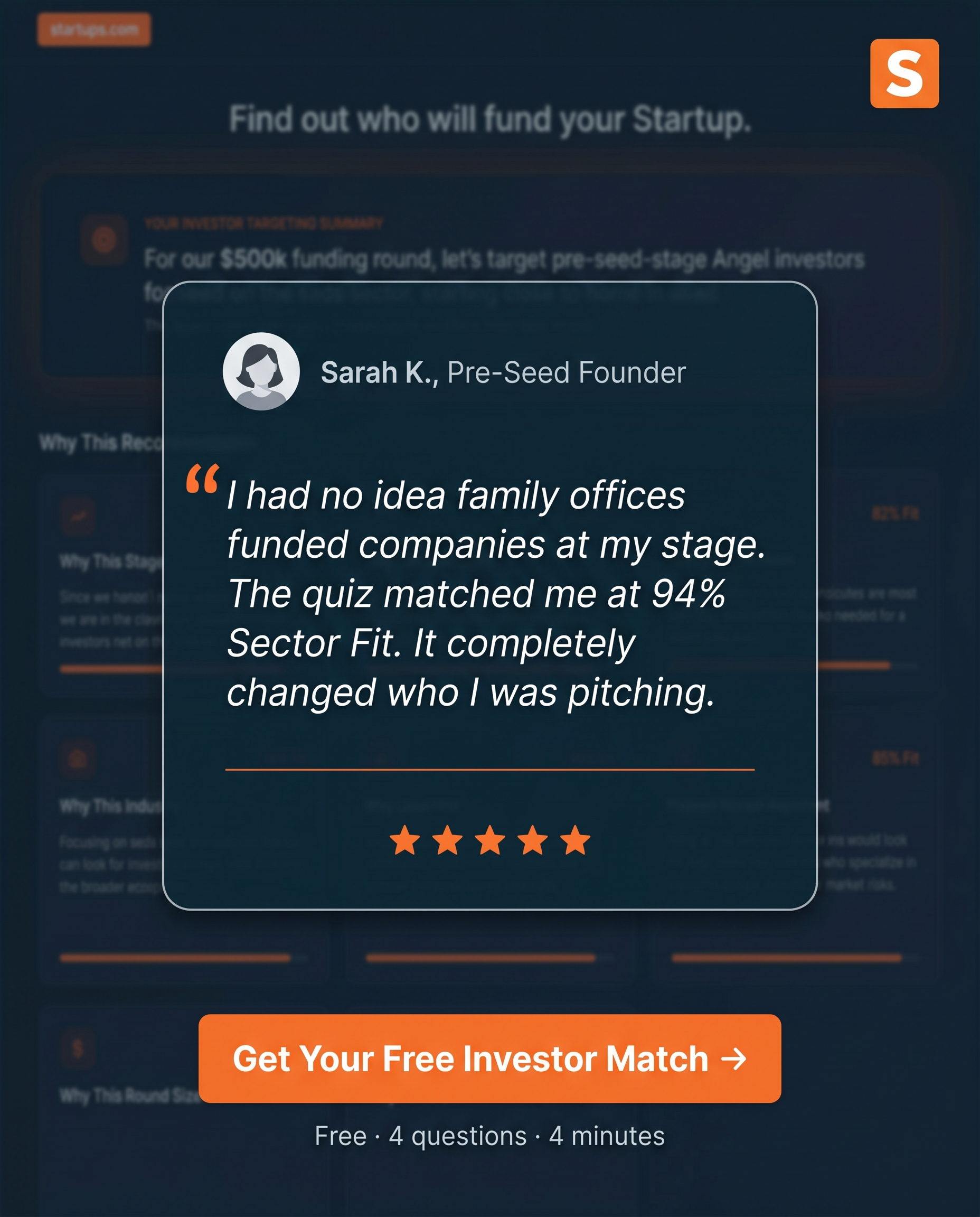 Startups.com Facebook ad