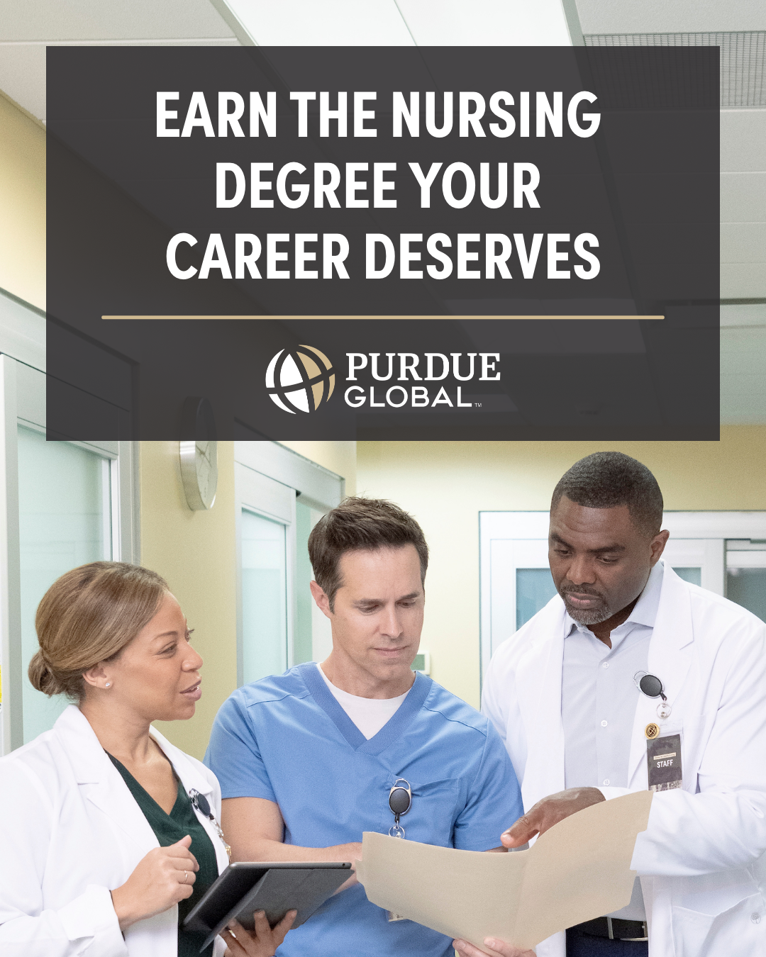 Purdue Global Facebook ad