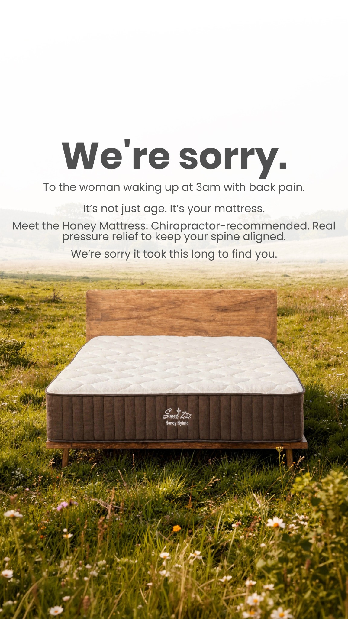 Sweet Zzz Mattress Facebook ad