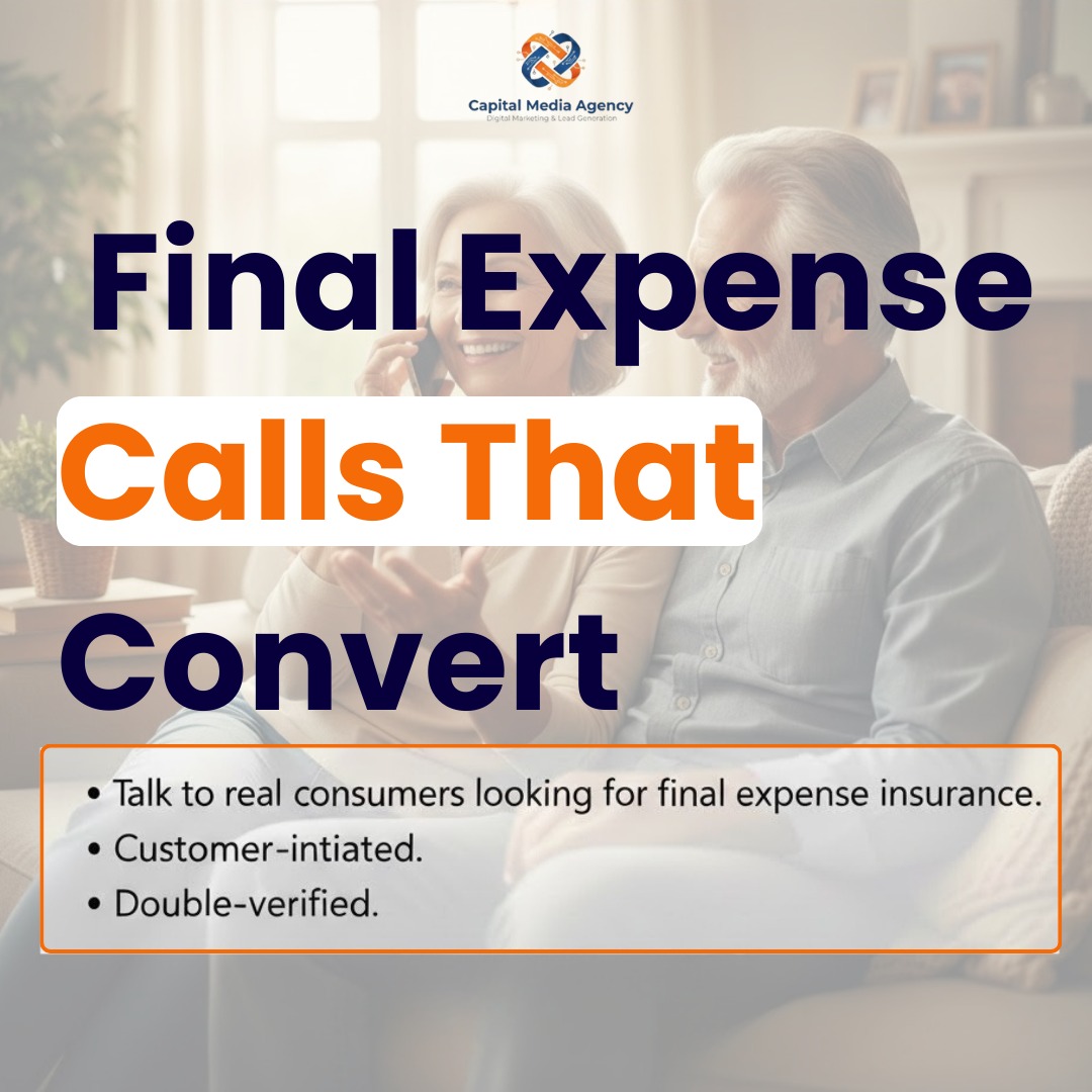 Capital Media Agency Facebook ad: Live FE Calls Only, No Retainer