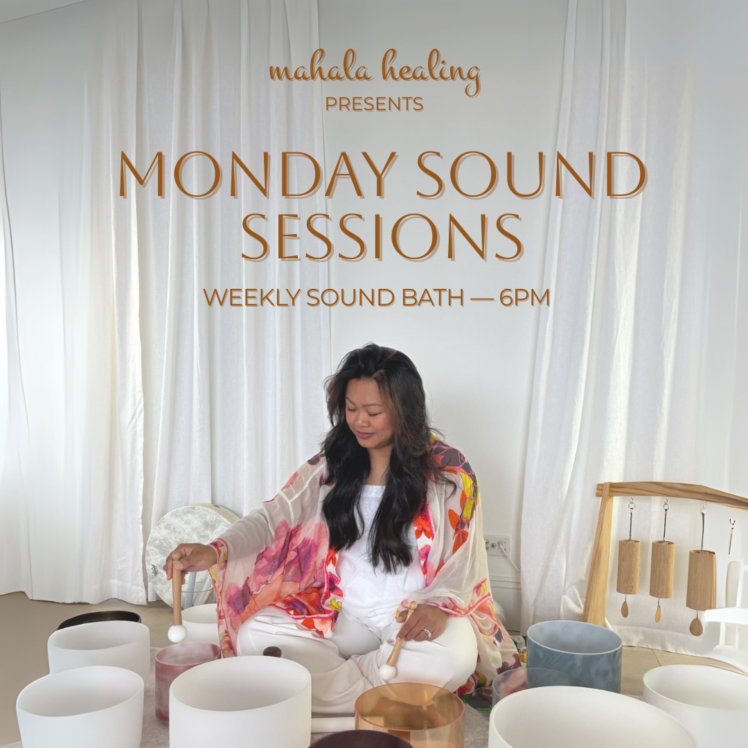 Mahala Healing Facebook ad: Take a mindful pause at the start of…