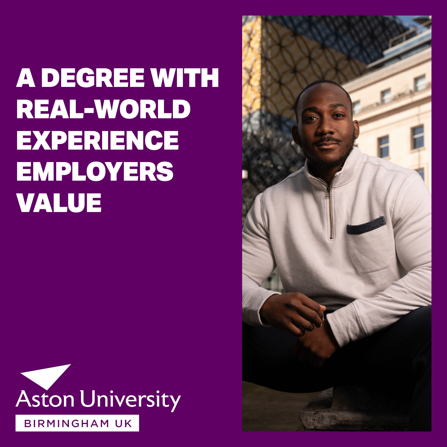 Aston University Facebook ad
