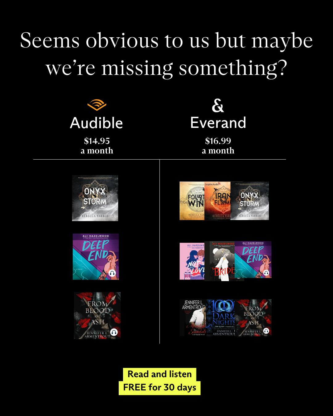 Everand Facebook ad