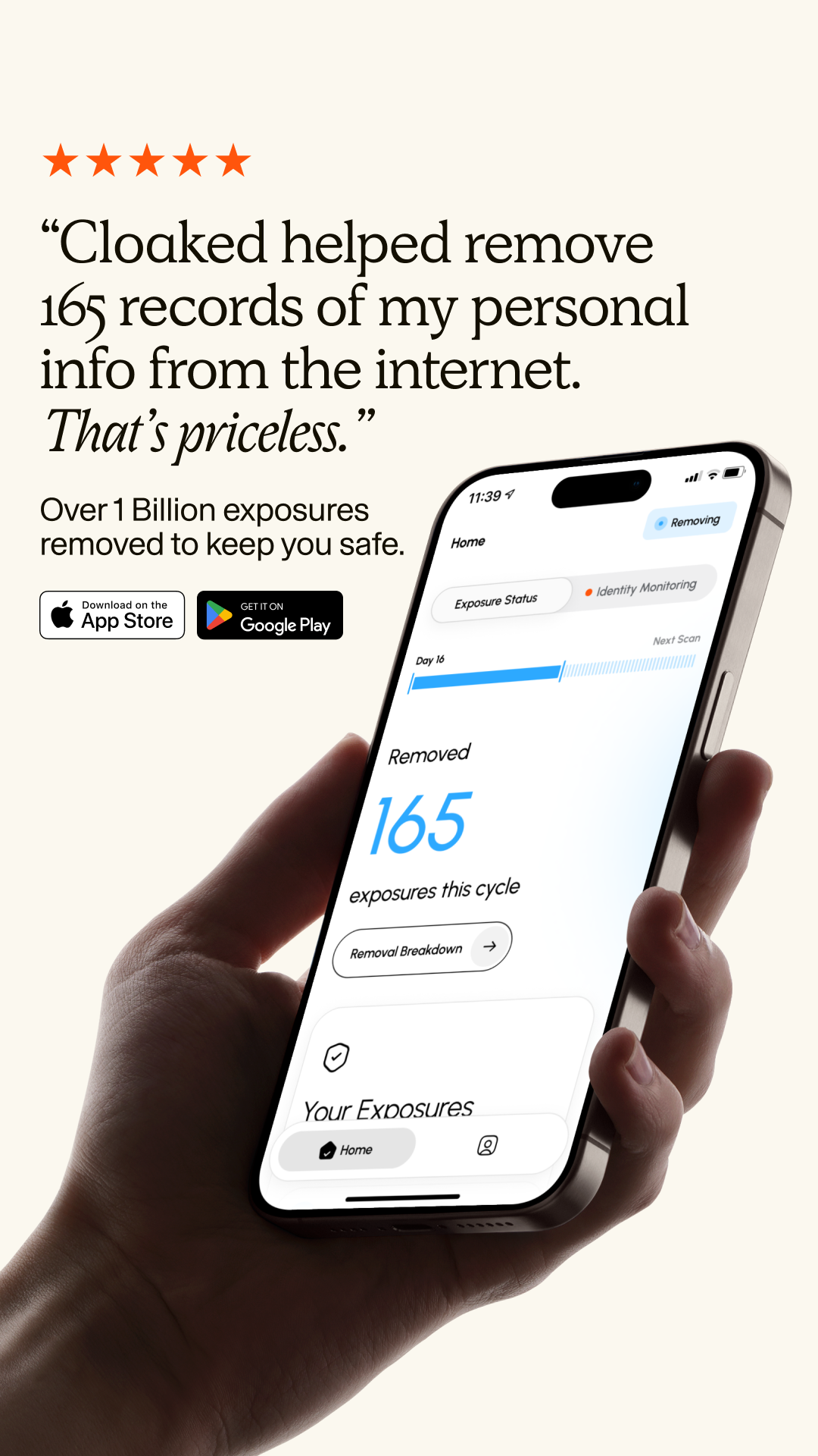 Cloaked Inc. Facebook ad