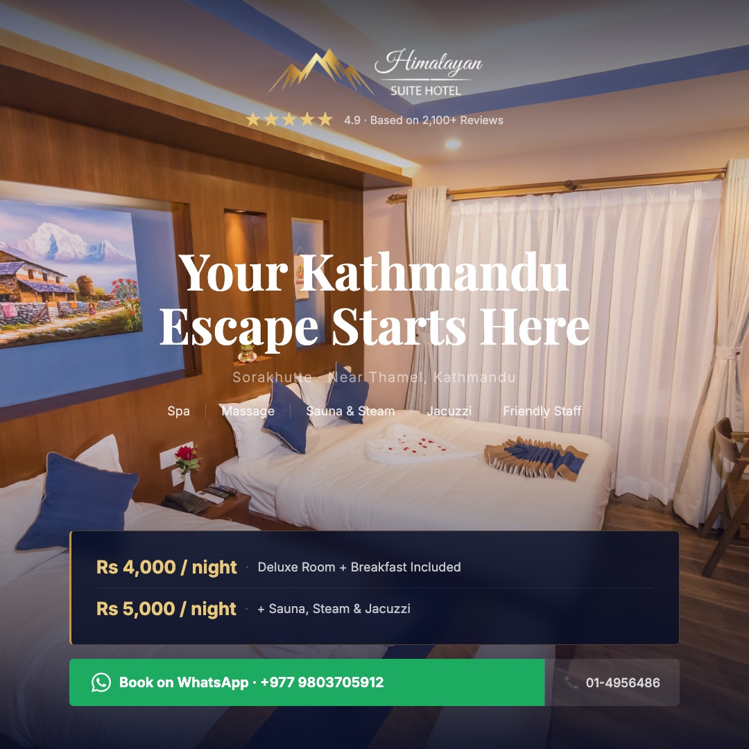 Hotel Himalayan Suite Facebook ad from May 4, 2026
