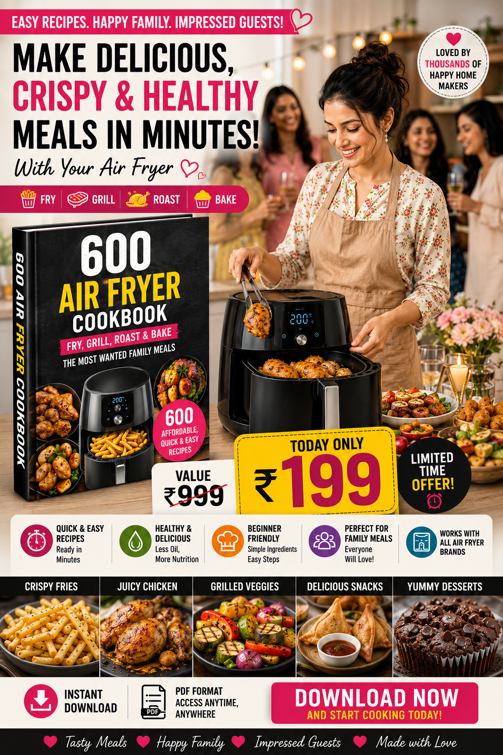 Digimockup Facebook ad: Cook Healthy Meals in Minutes