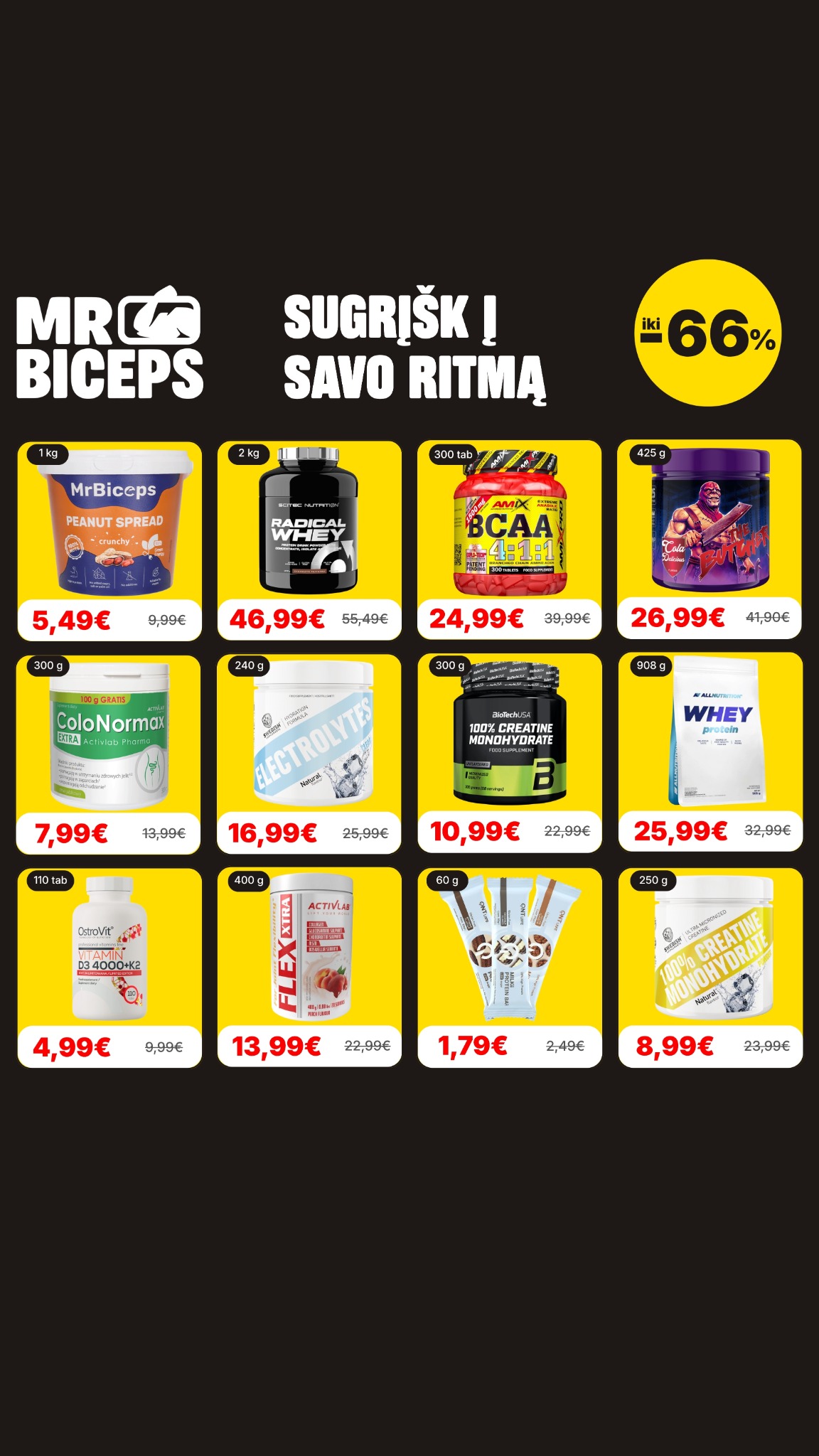 MrBiceps - Maisto Papildai Facebook ad