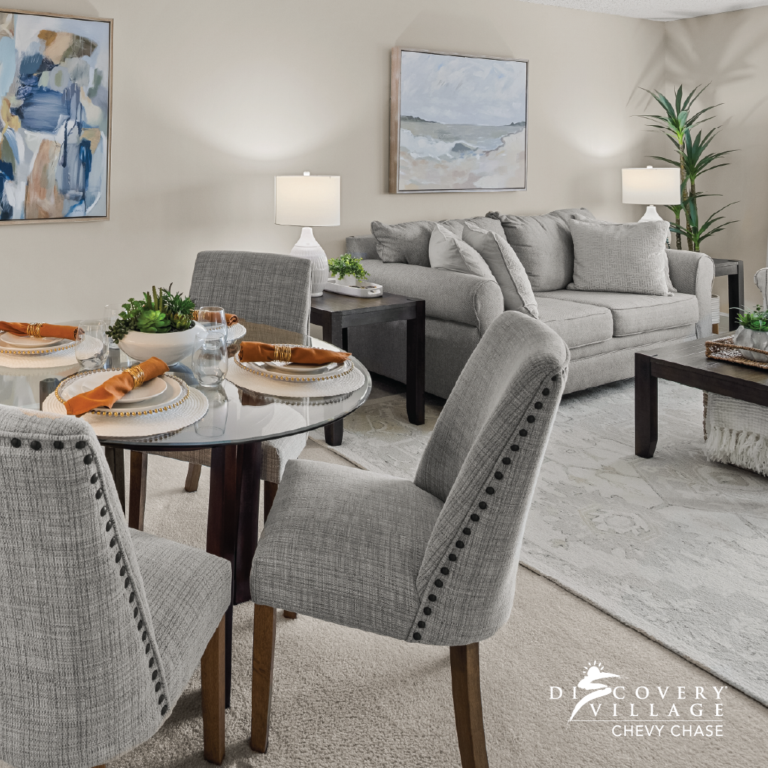 Discovery Village Chevy Chase Facebook ad: Explore our community through the comfort of your…