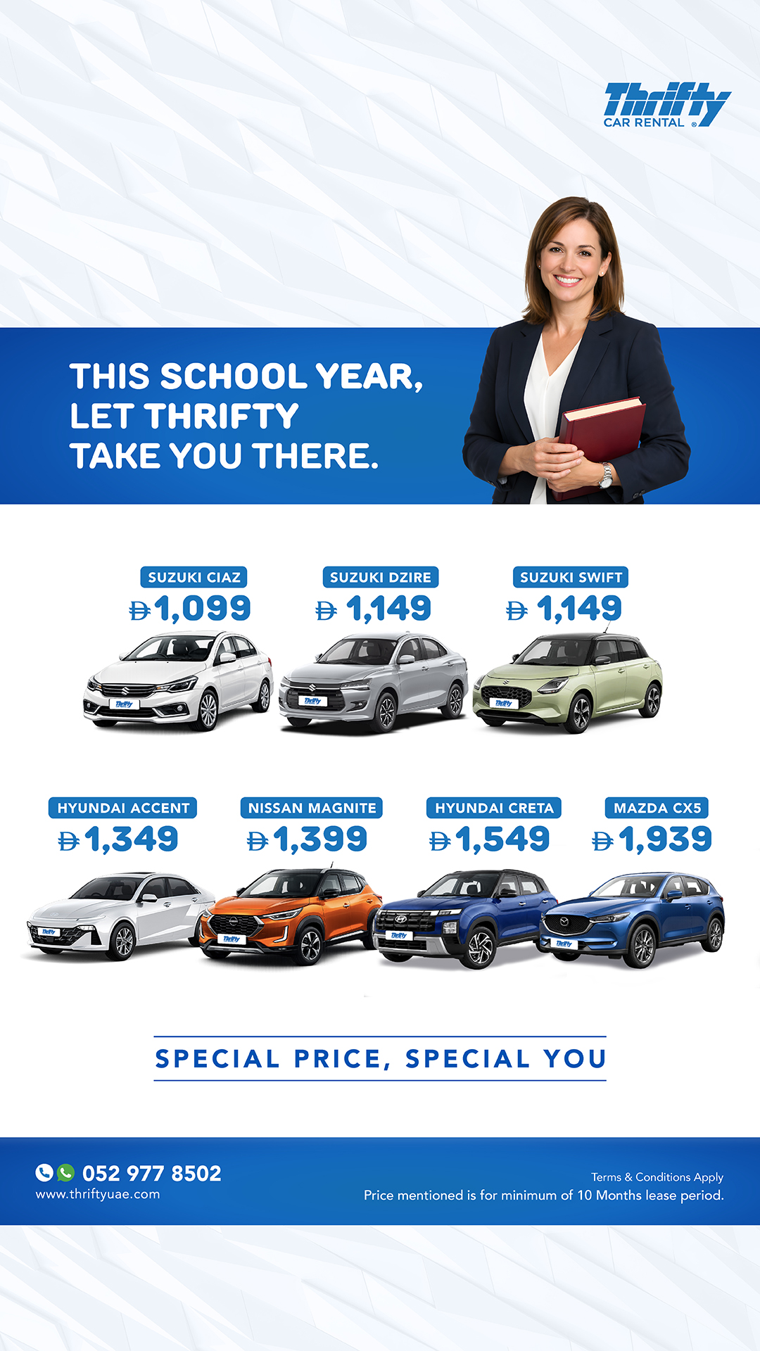 Thrifty Car Rental UAE Facebook ad