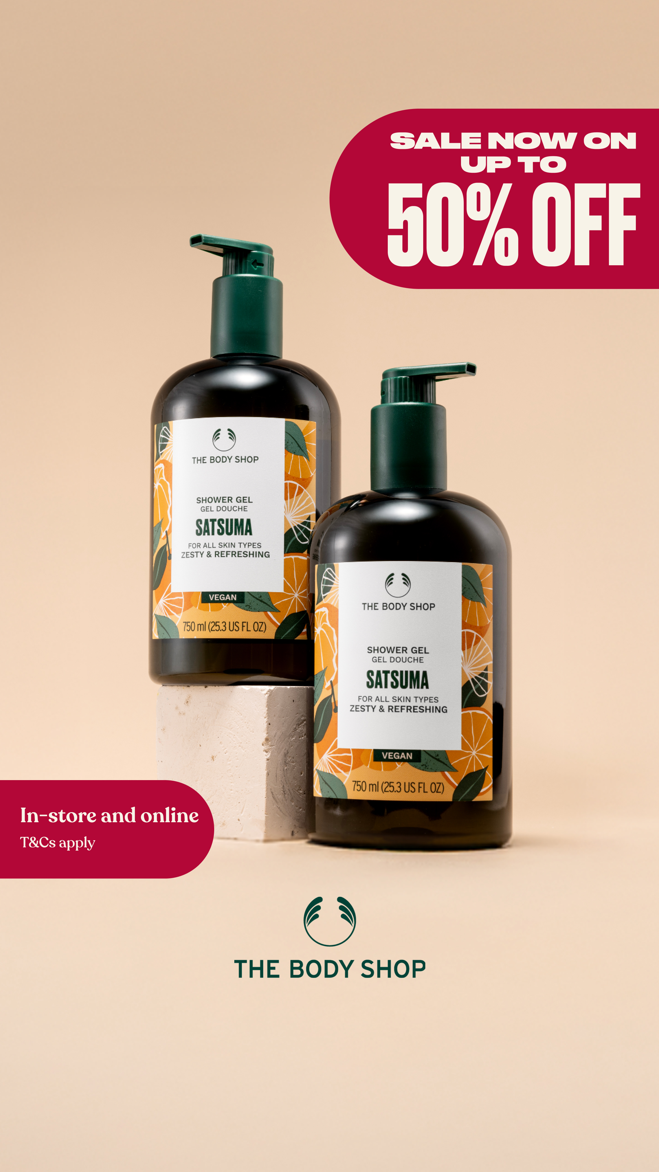 The Body Shop Facebook ad