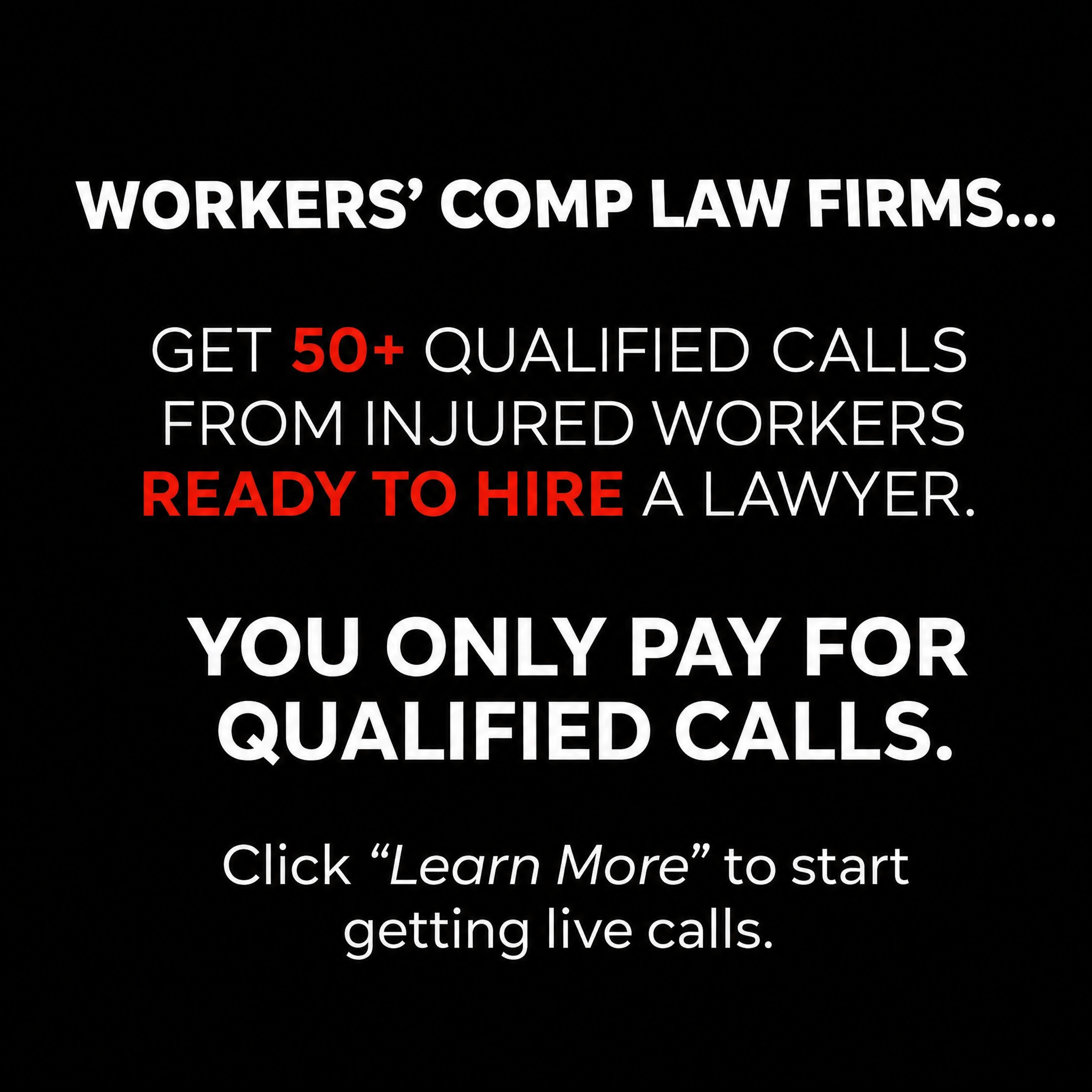 Aero + Facebook ad: Law Firm Leads | Qualified Legal Cases Delivered to Your…