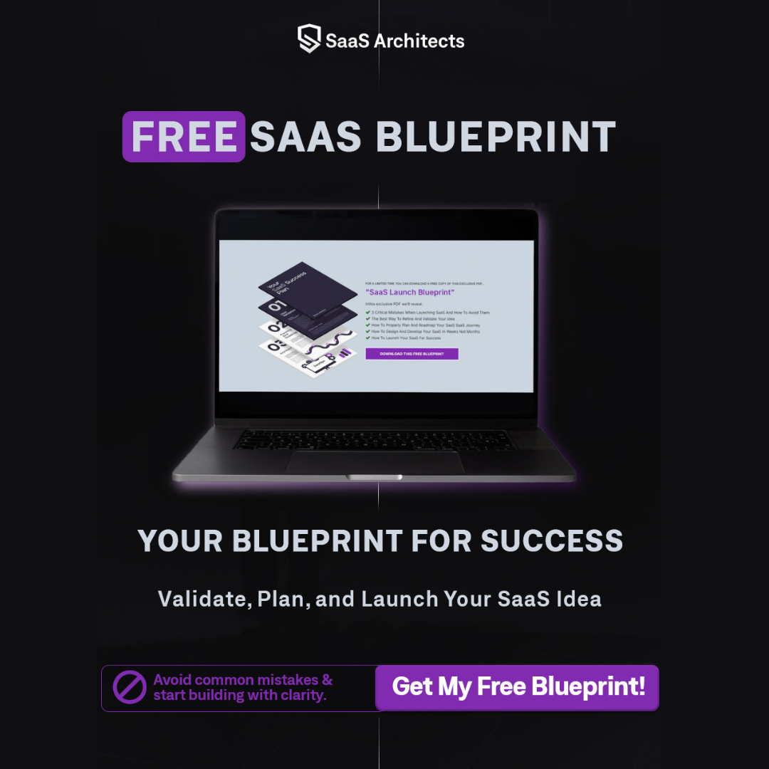 SaaS Architects Facebook ad: FREE SAAS BLUEPRINT