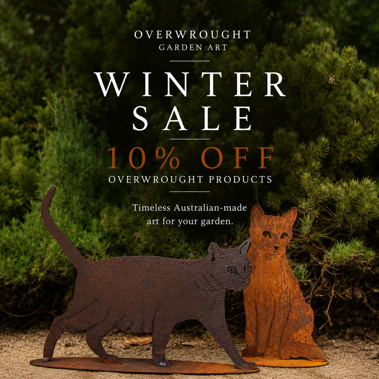 Overwrought Garden Art Facebook ad