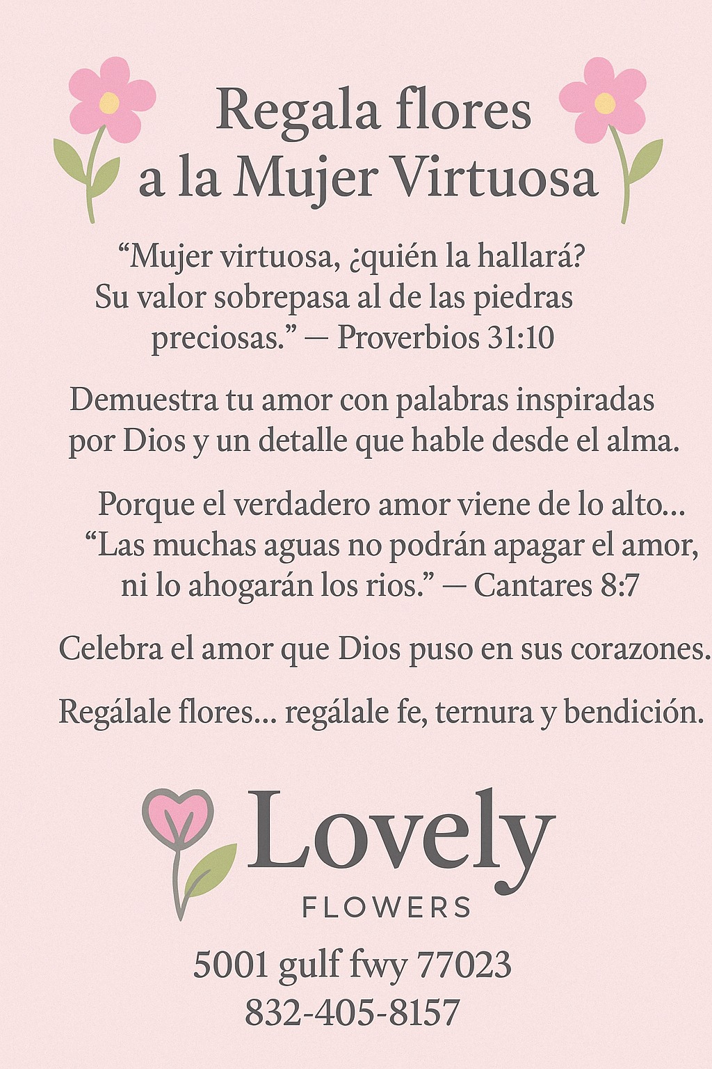 Lovely Flowers Facebook ad