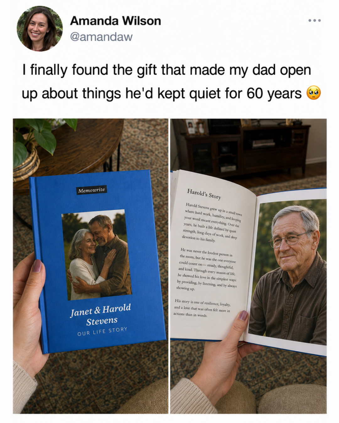 Memowrite Facebook ad