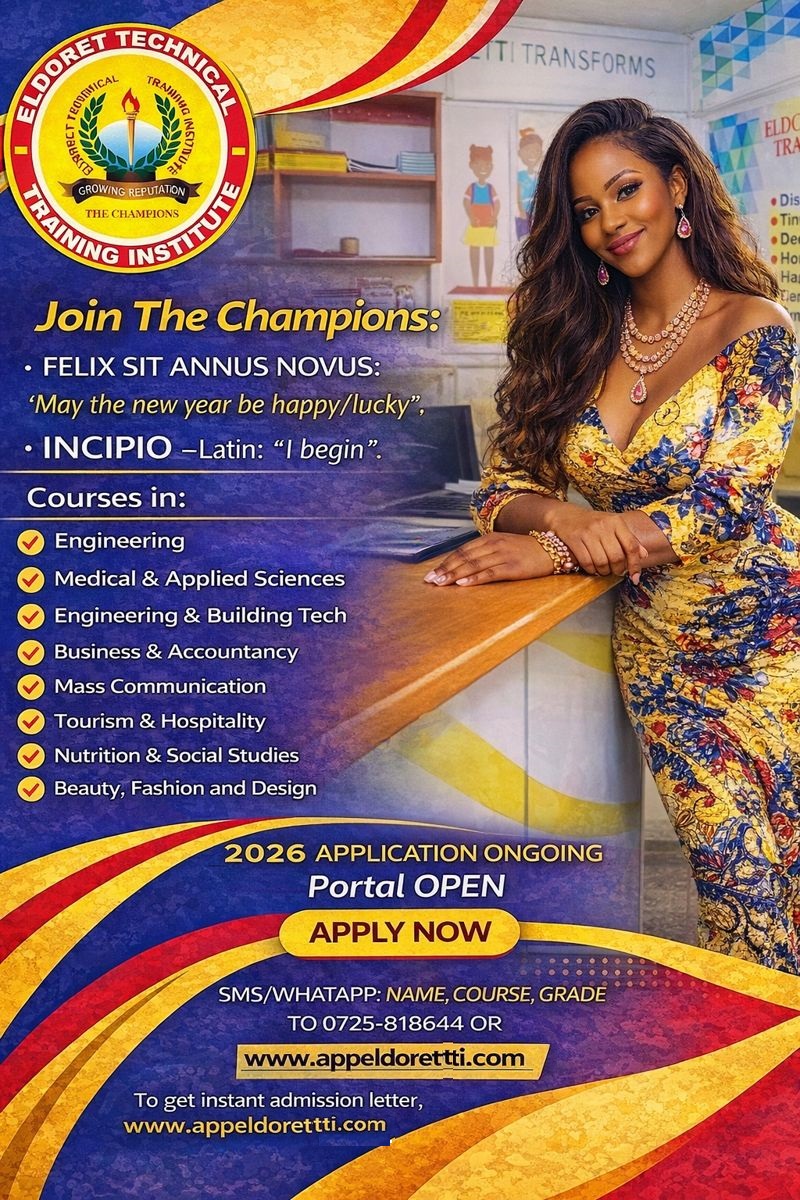 ELDORET TECHNICAL TRAINING INSTITUTE Facebook ad