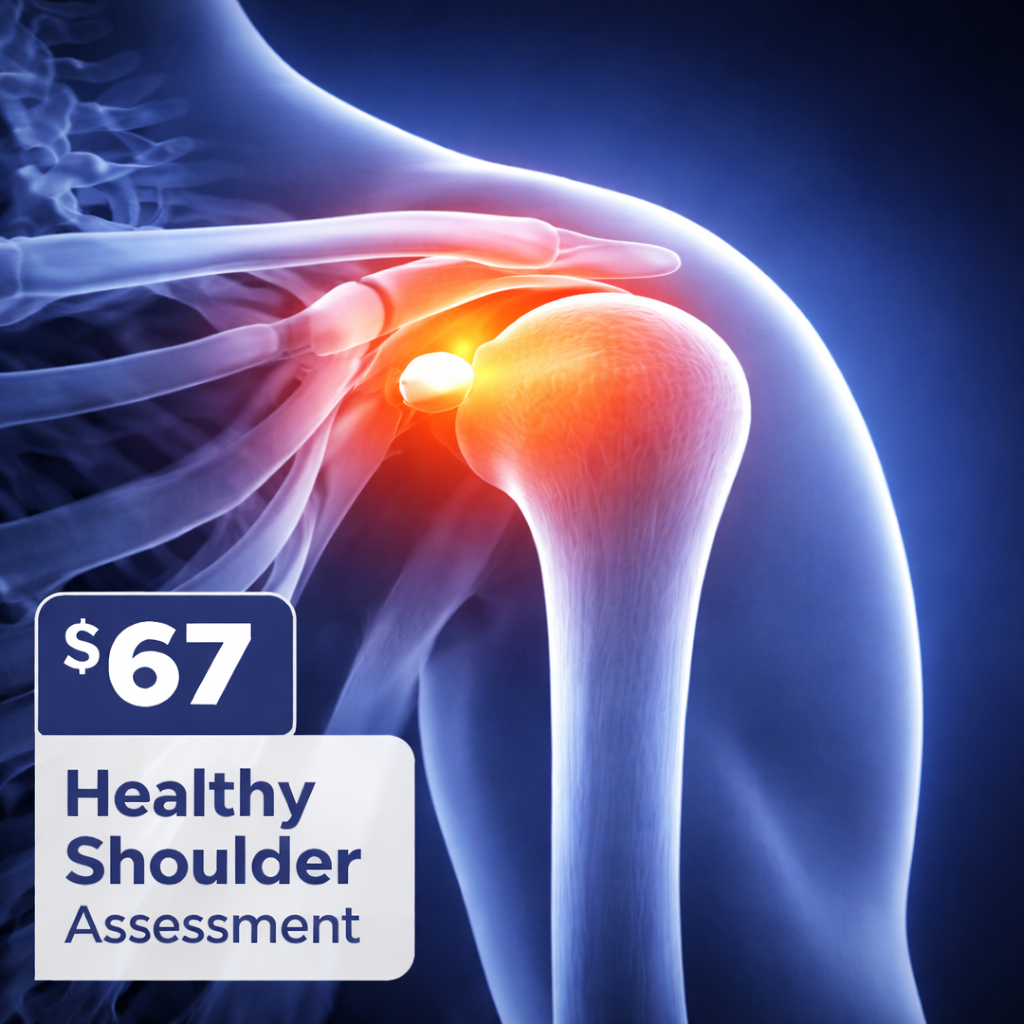 RX Physical Therapy Facebook ad: $67 Complete Shoulder Assessment And Plan