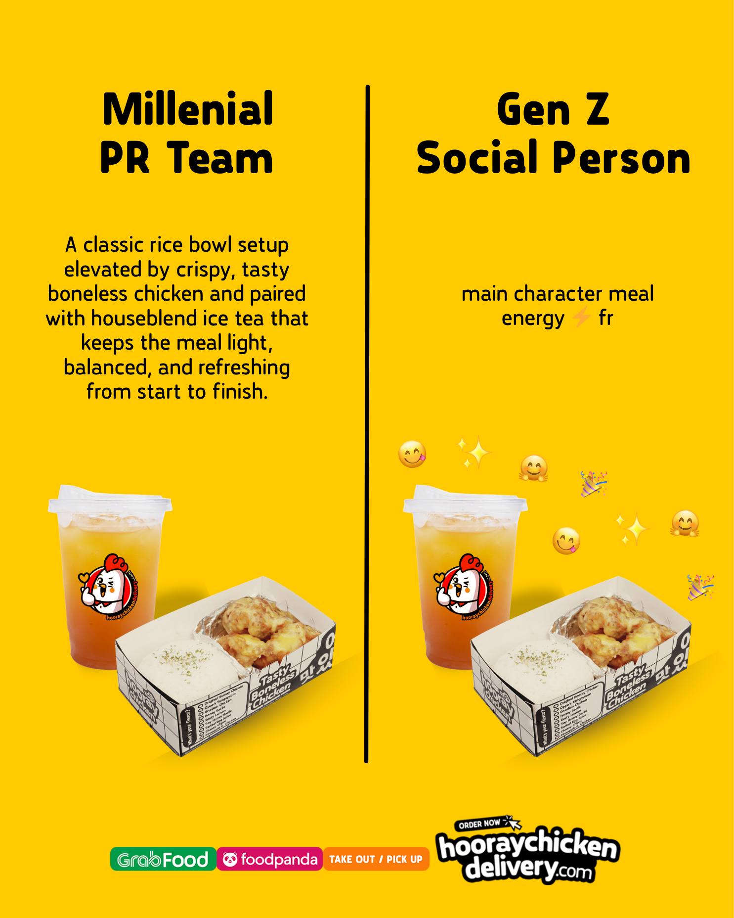 Hooray Chicken Facebook ad: No matter which generation you claim, there’s one…