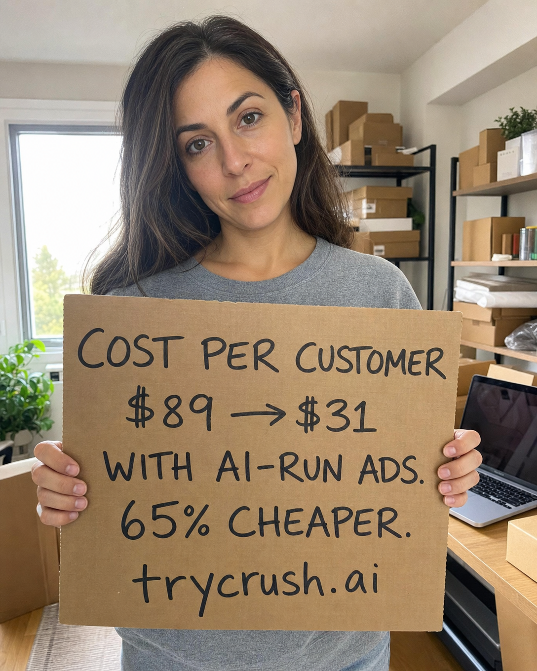 trycrush.ai Facebook ad