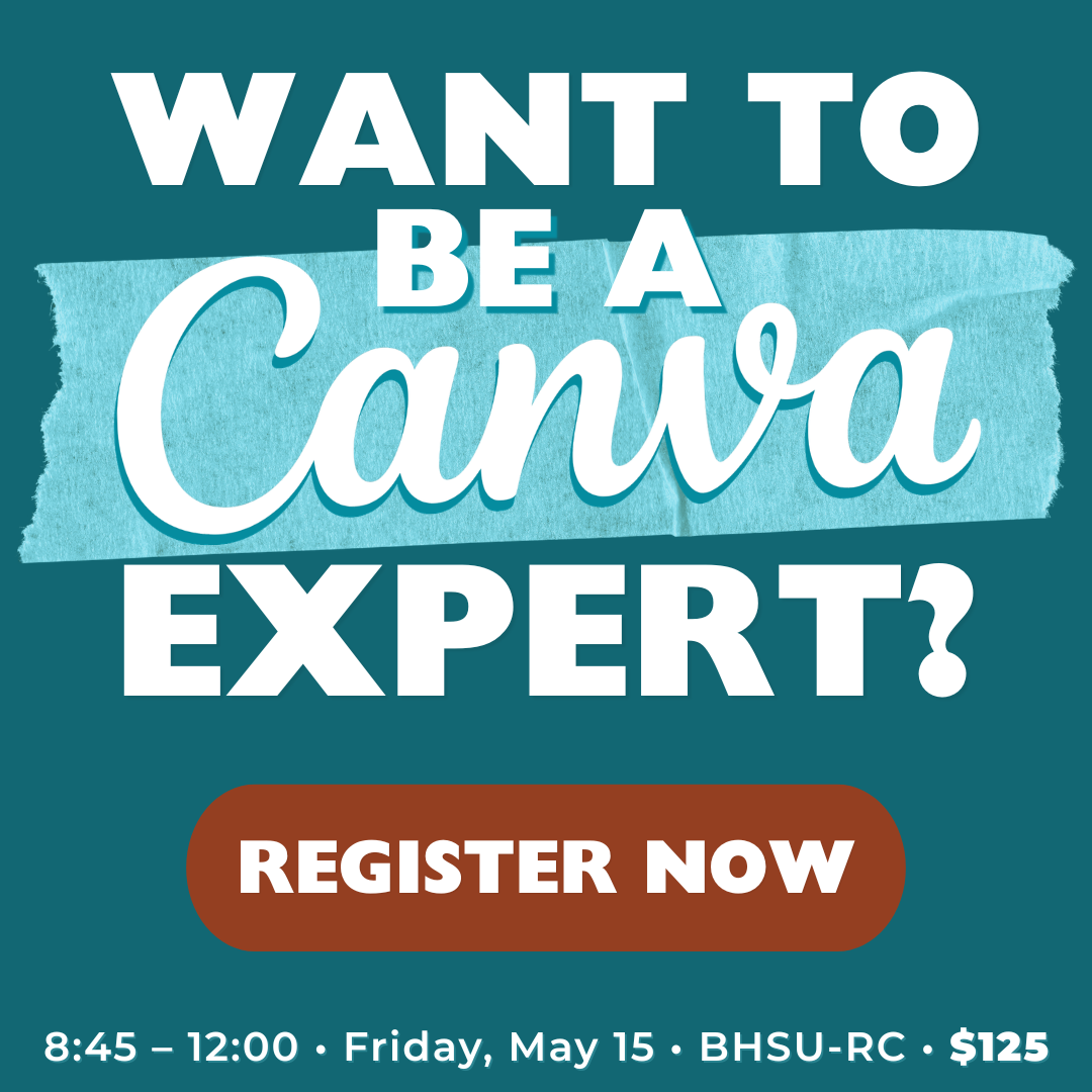 Dot Marketing and Web Design Facebook ad: Hands-On Canva + Content Strategy Workshop
