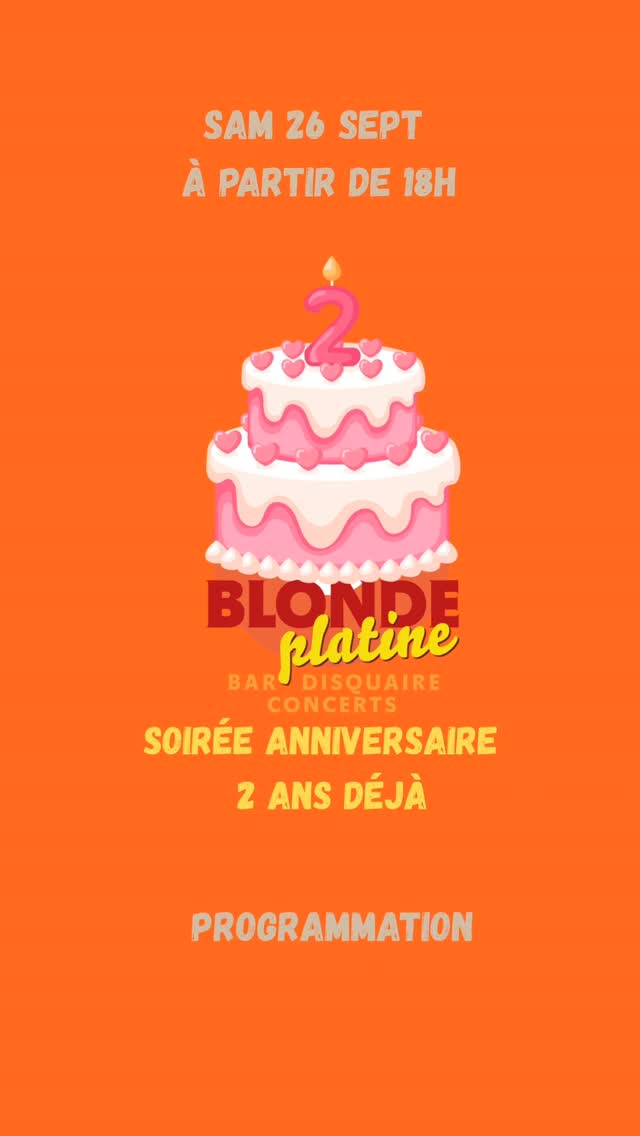 Blonde Platine Amiens Facebook ad: BLONDE PLATINE FÊTE SES 2 ANS!