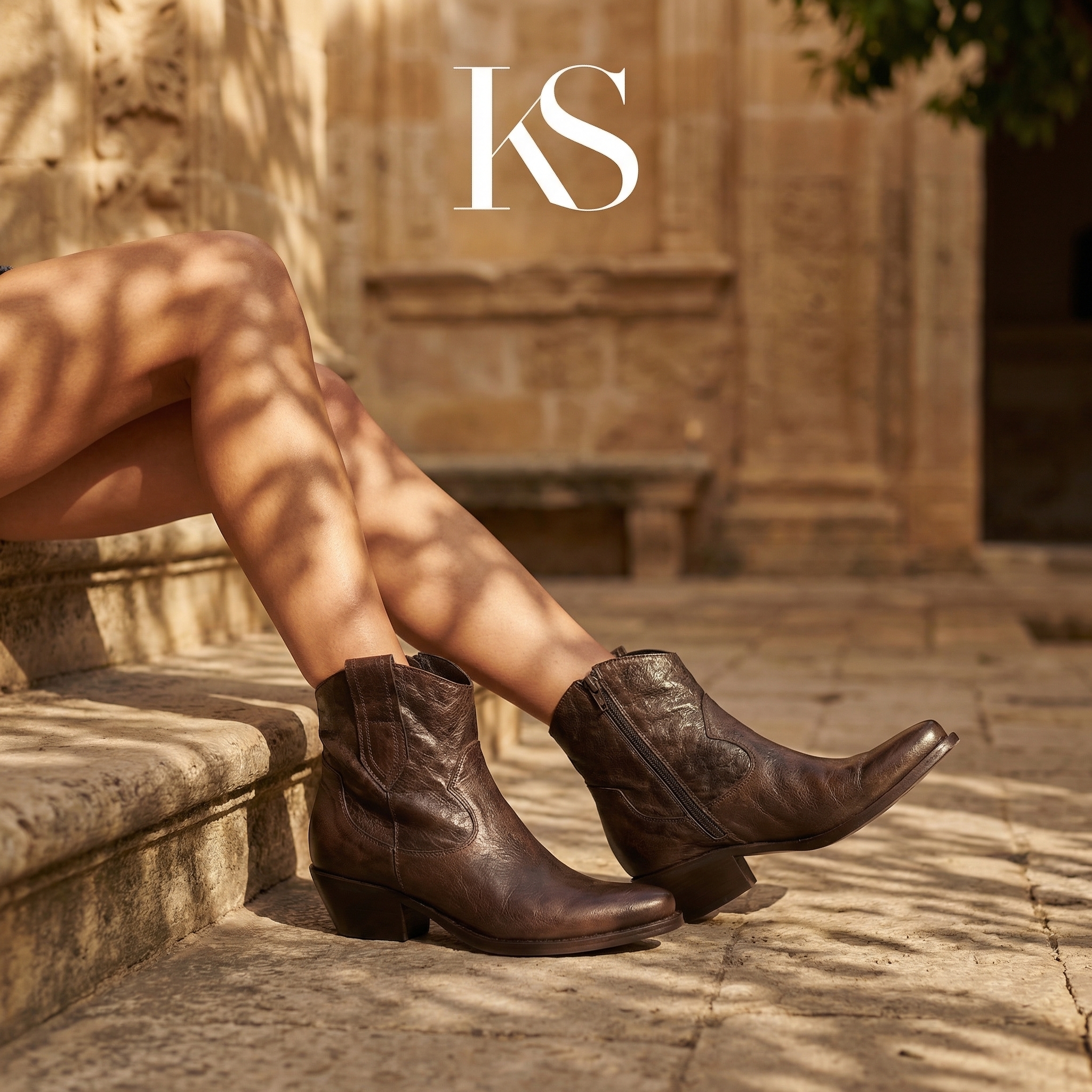 Kali Shoes Facebook ad: Handcrafted Italian Texan Boots
