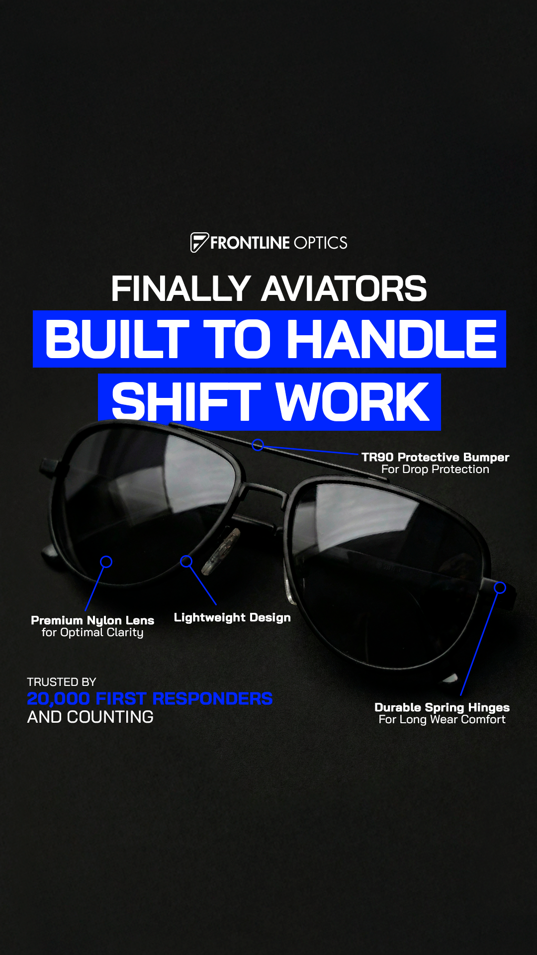 Frontline Optics Facebook ad