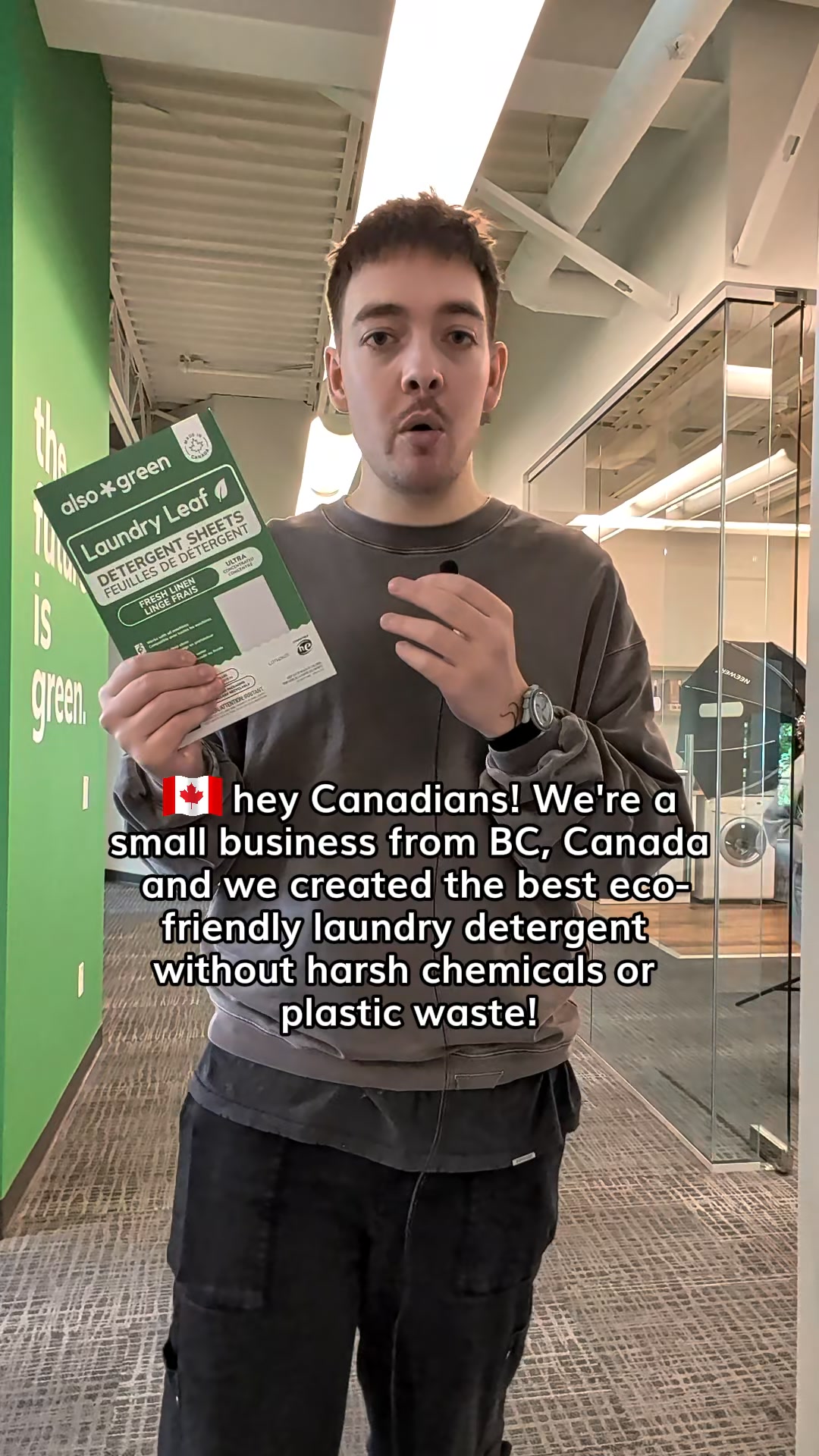 Also Green Facebook ad: Proudly Made in Canada
