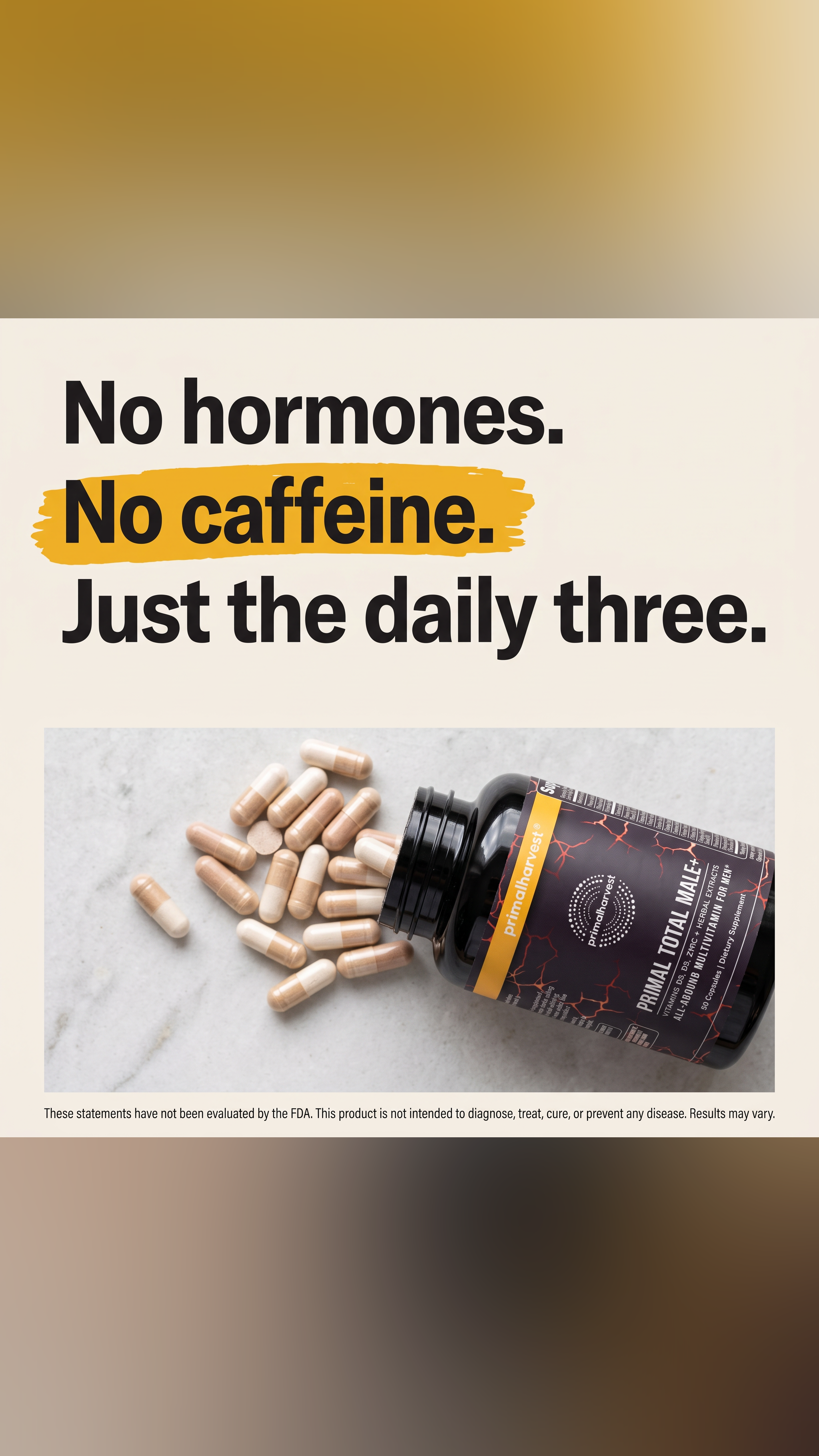 Primal Harvest Facebook ad: Support Healthy Hormone Levels