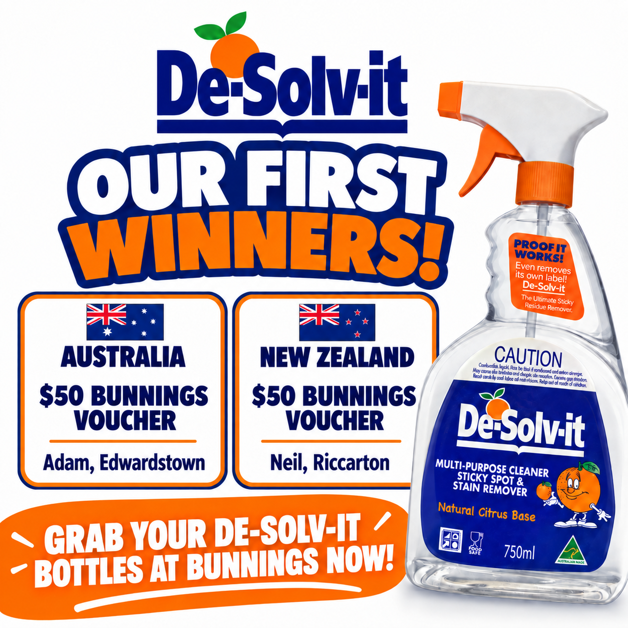 De-Solv-it Facebook ad: Bought De-Solv-it? Enter Now