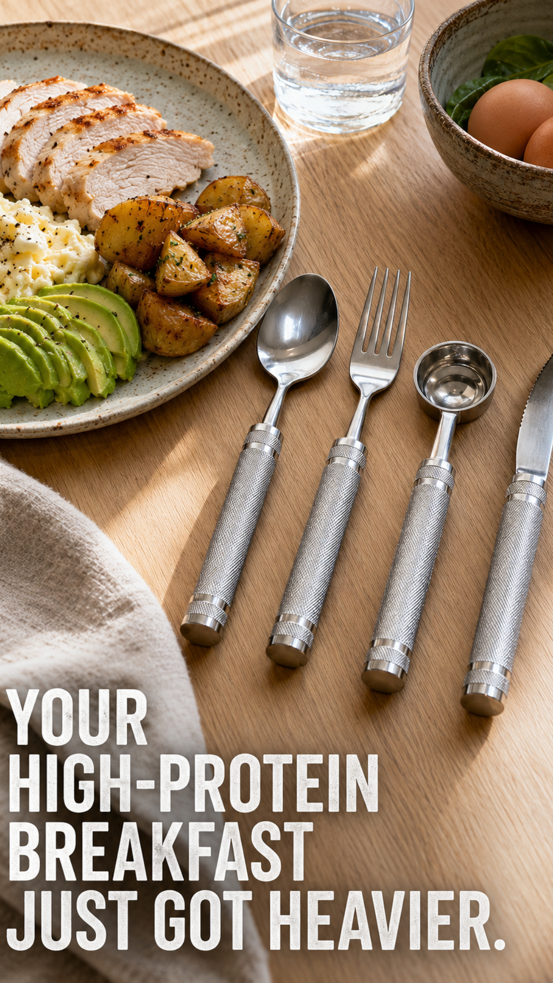Kensui Facebook ad: Make Every Meal Grip Work