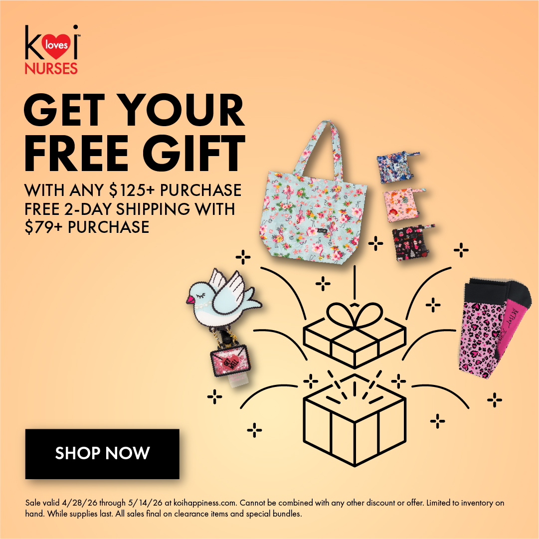 koi Designer Scrubs Facebook ad