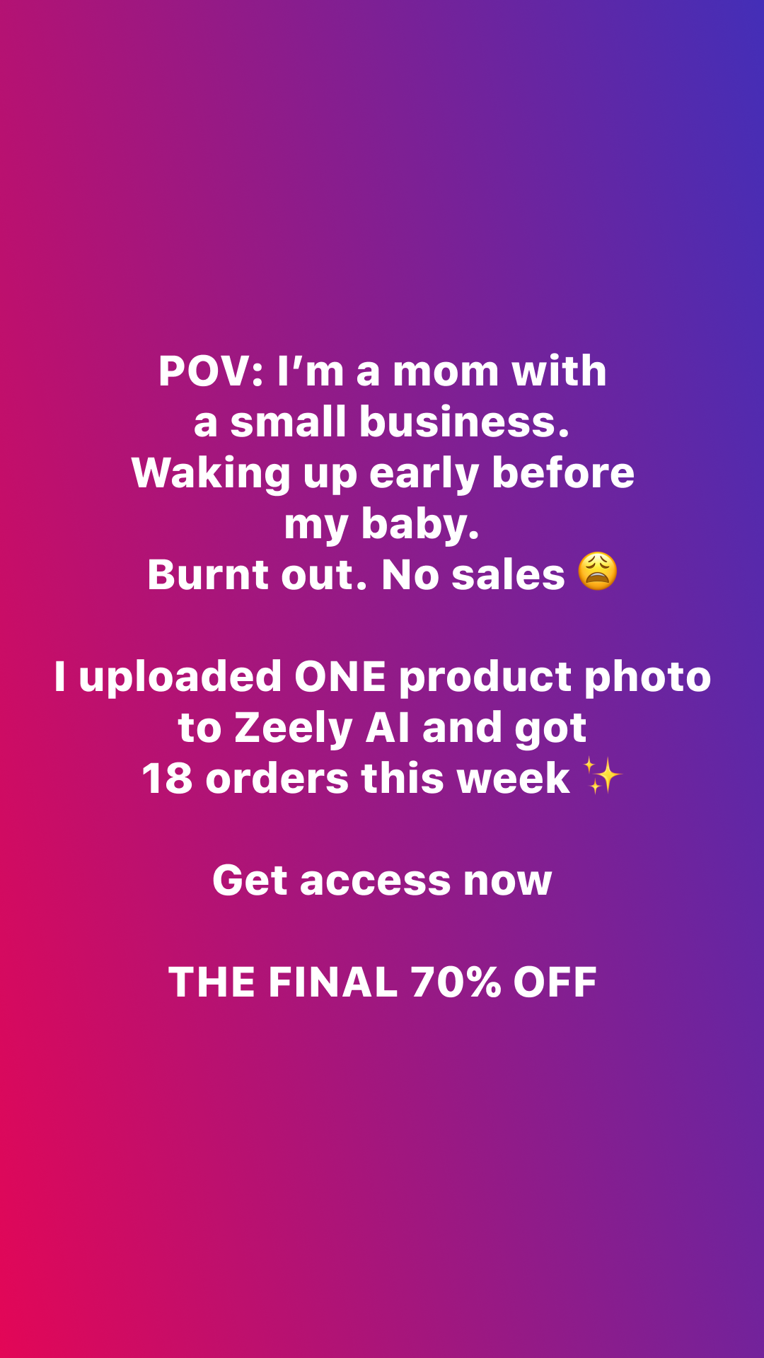 Zeely Facebook ad