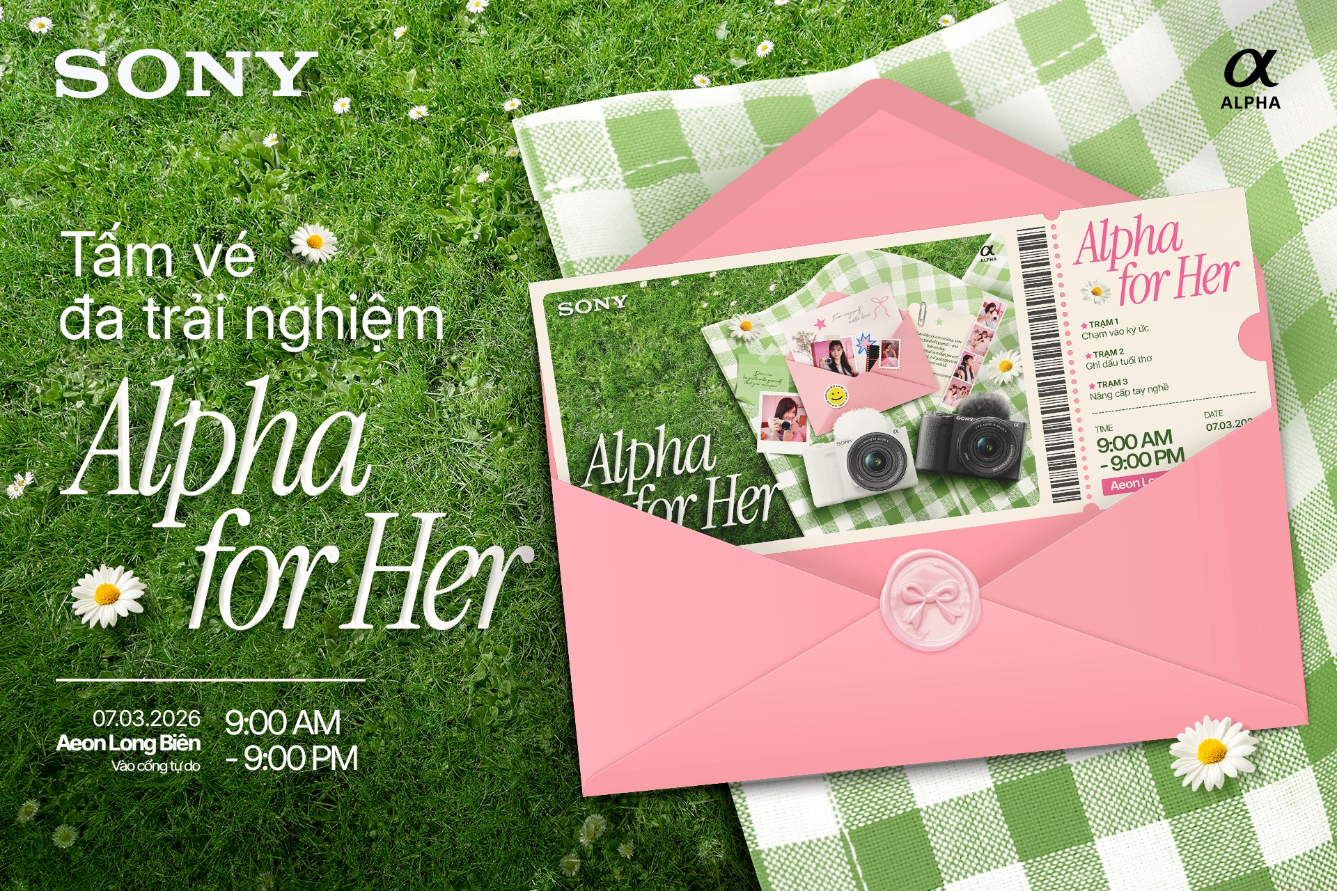 Sony - Alpha Vietnam Facebook ad: ALPHA FOR HER - NGƯỢC DÒNG KÝ ỨC…