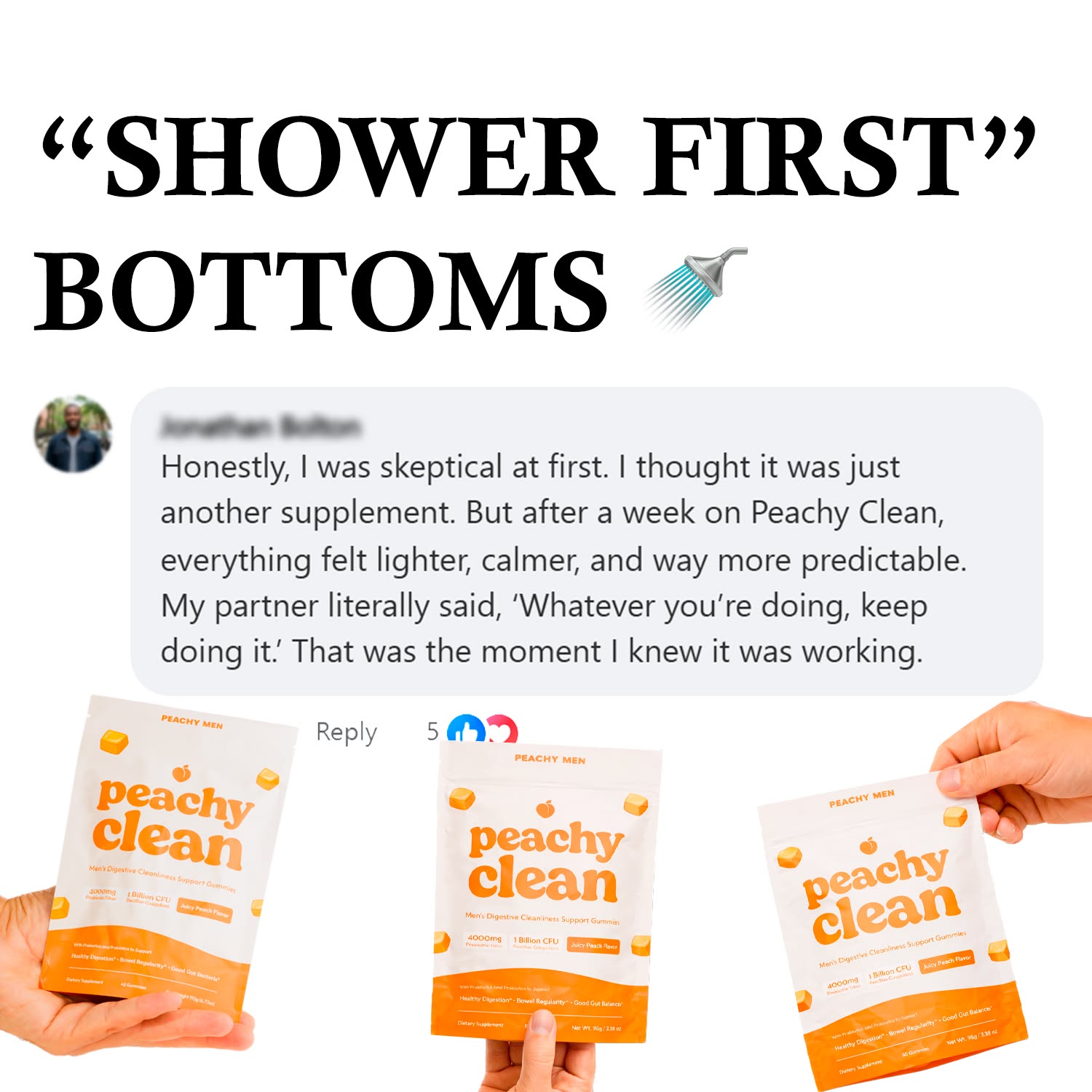 Peachy Men Facebook ad