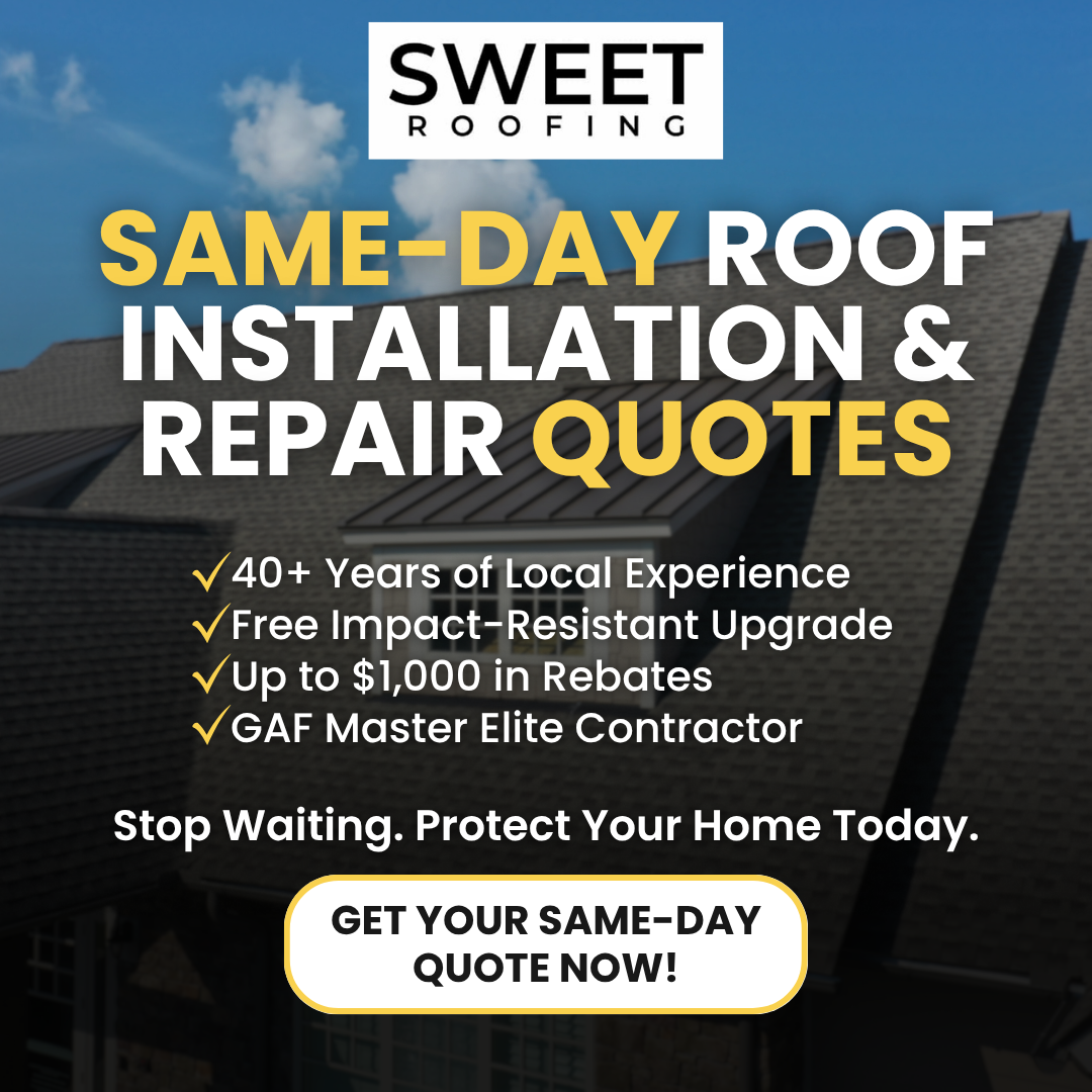 Sweet Roofing Facebook ad