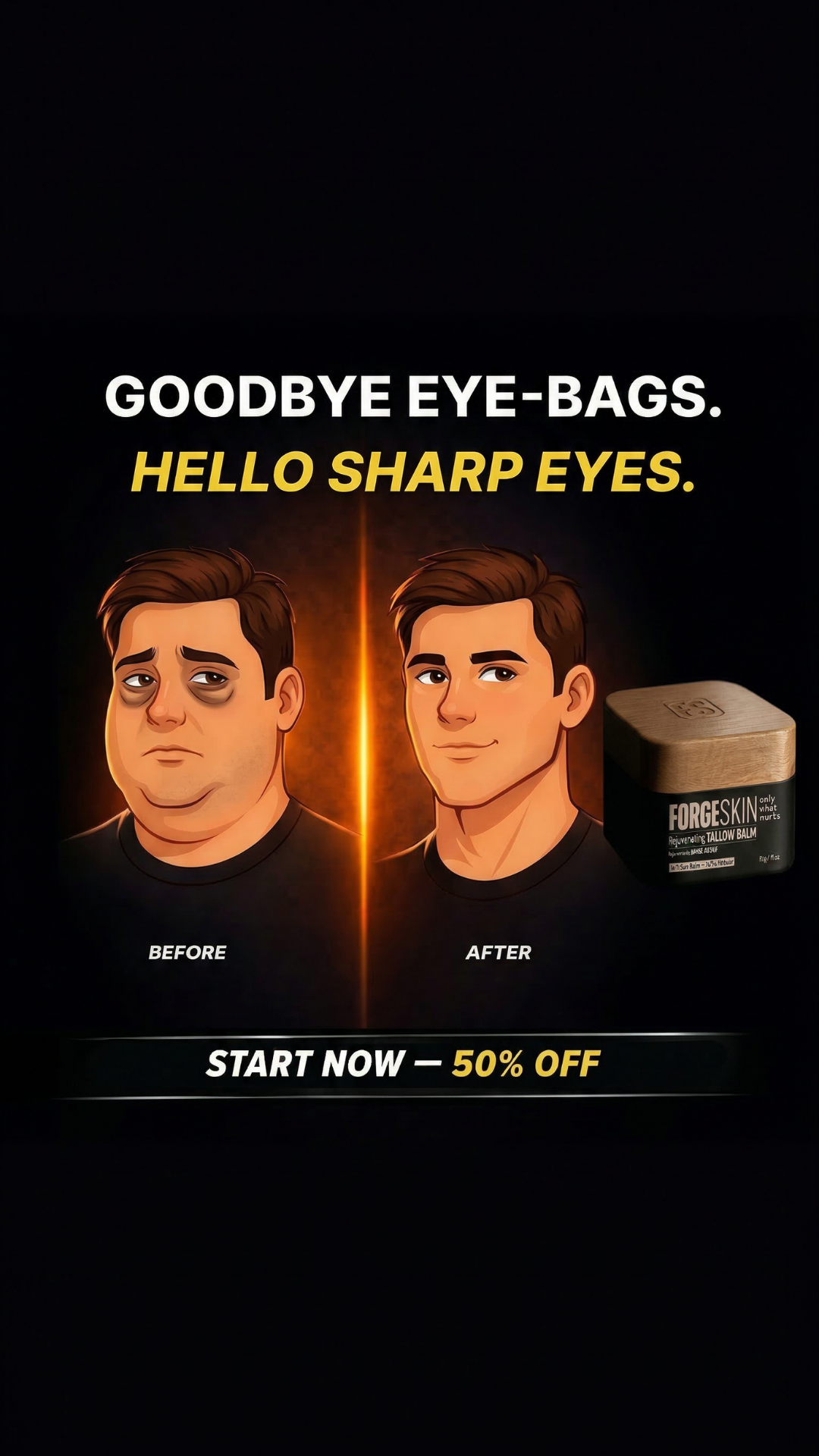 Real Men Real Stories Facebook ad: Get results or Your Money Back!