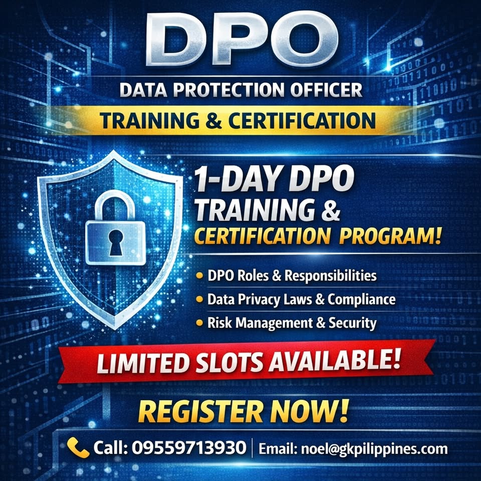 GlobalKnowledgePhilippines / GKPH Facebook ad: DPO Certification!
