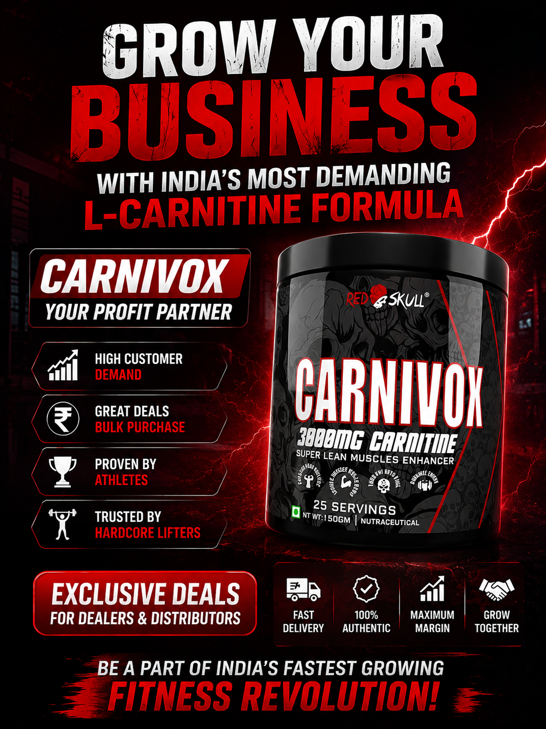 Redskull nutrition Facebook ad