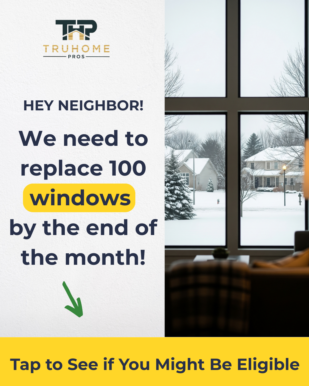 TruHome Pros Facebook ad: MI Homeowners Are Saving BIG on Window Replacements!